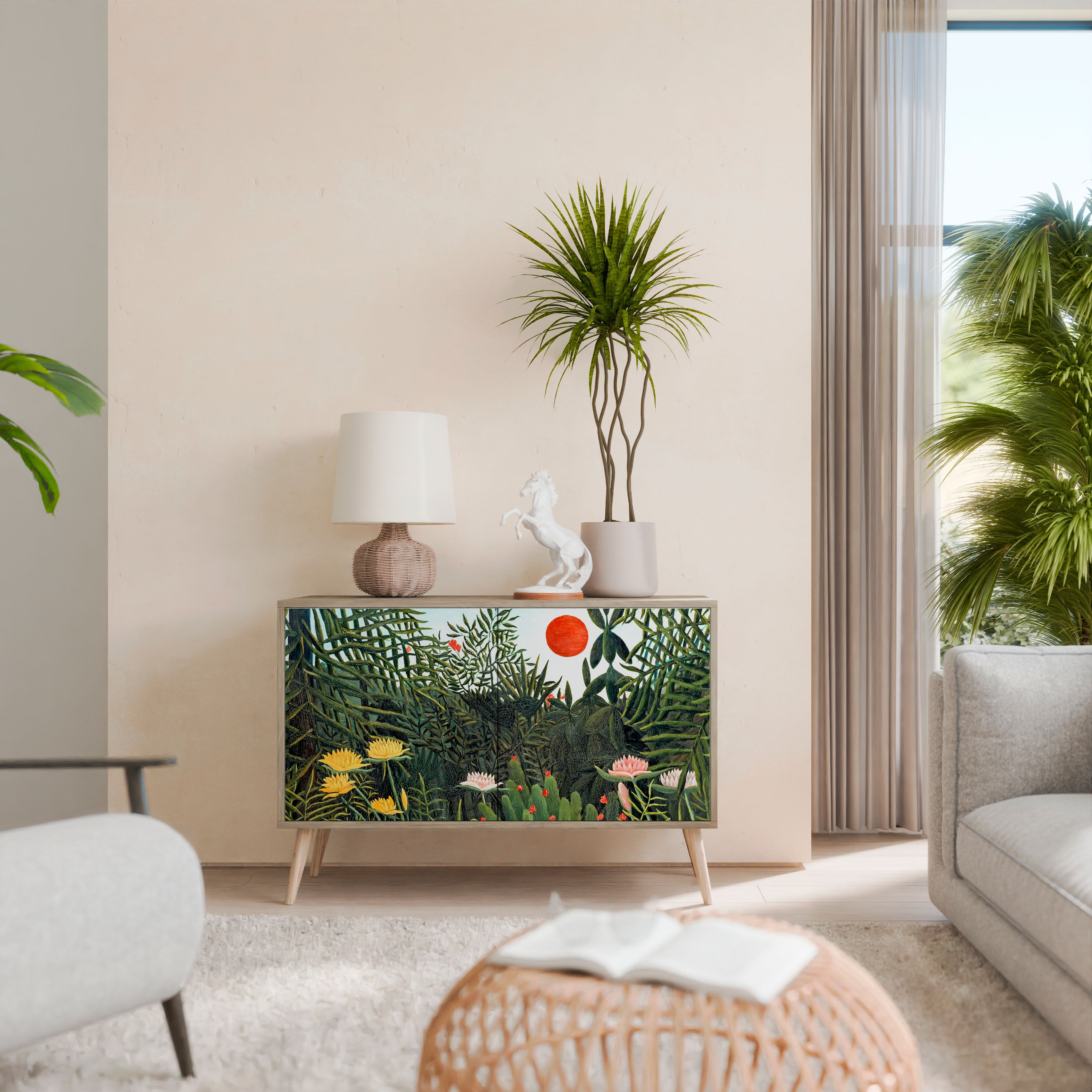 VIRGIN FOREST WITH SUNSET 2-Door Sideboard