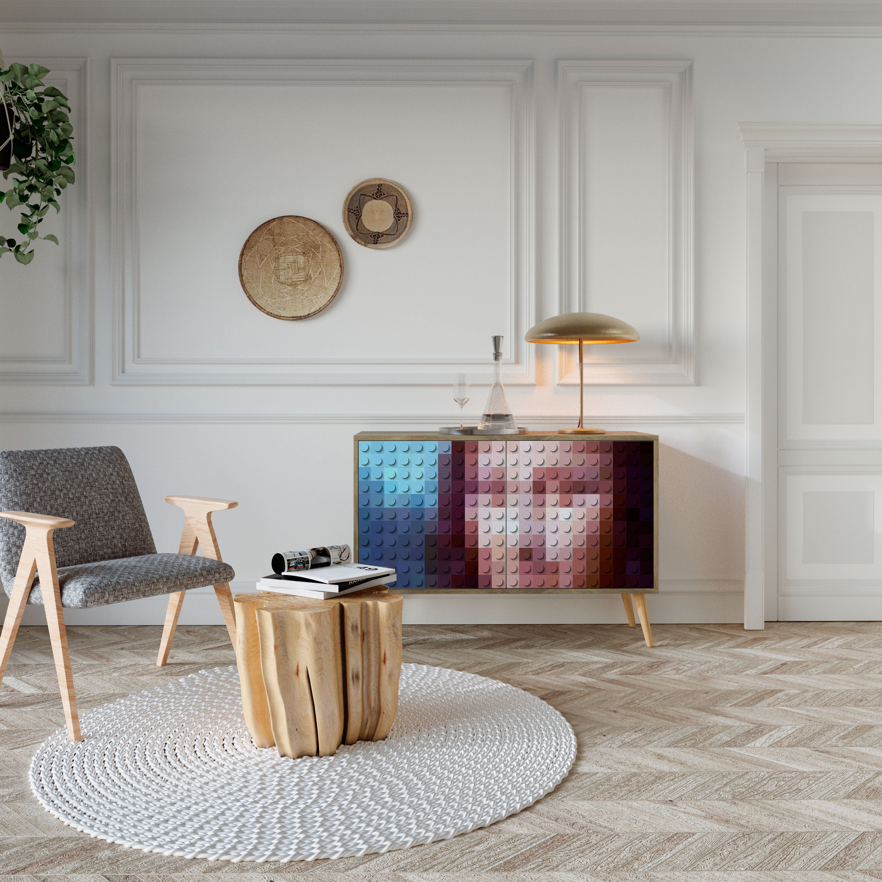 CONSTRUCTIVE ART 2-Door Sideboard