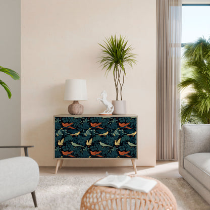 FOWL ORNAMENT Dvoudveřová komoda