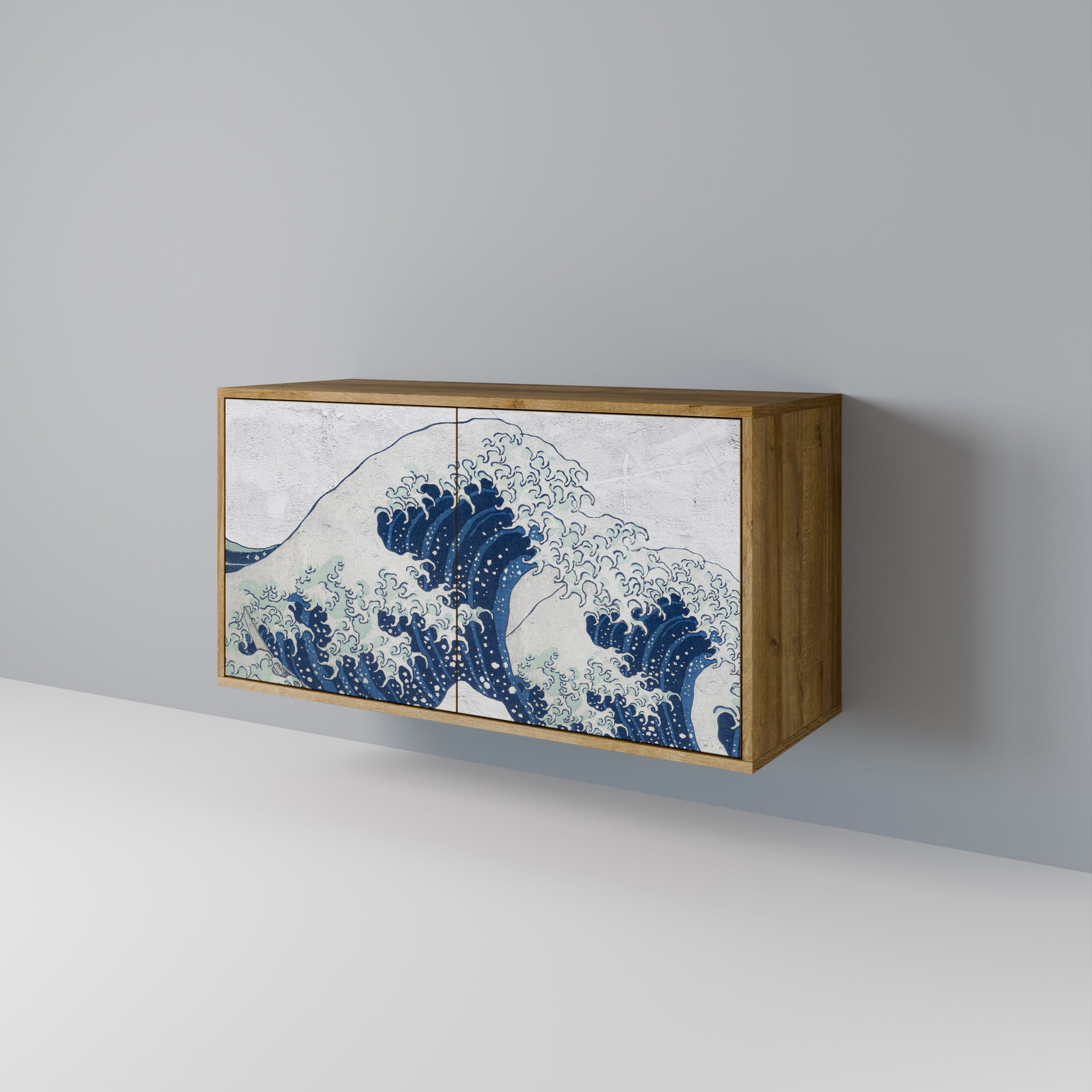 THE GREAT WAVE AT KANAGAWA 2-Door Sideboard