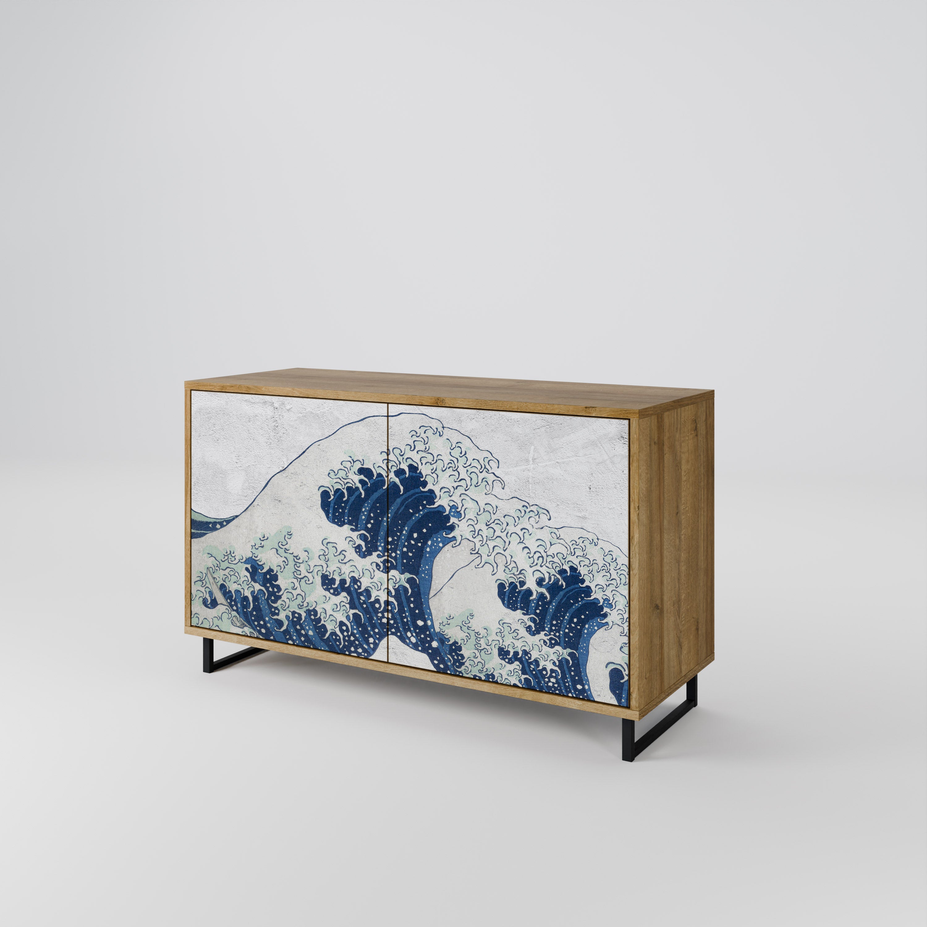 THE GREAT WAVE AT KANAGAWA 2-Door Sideboard