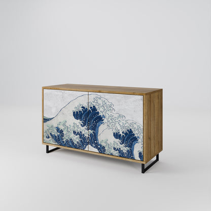 THE GREAT WAVE AT KANAGAWA Dvoudveřová komoda