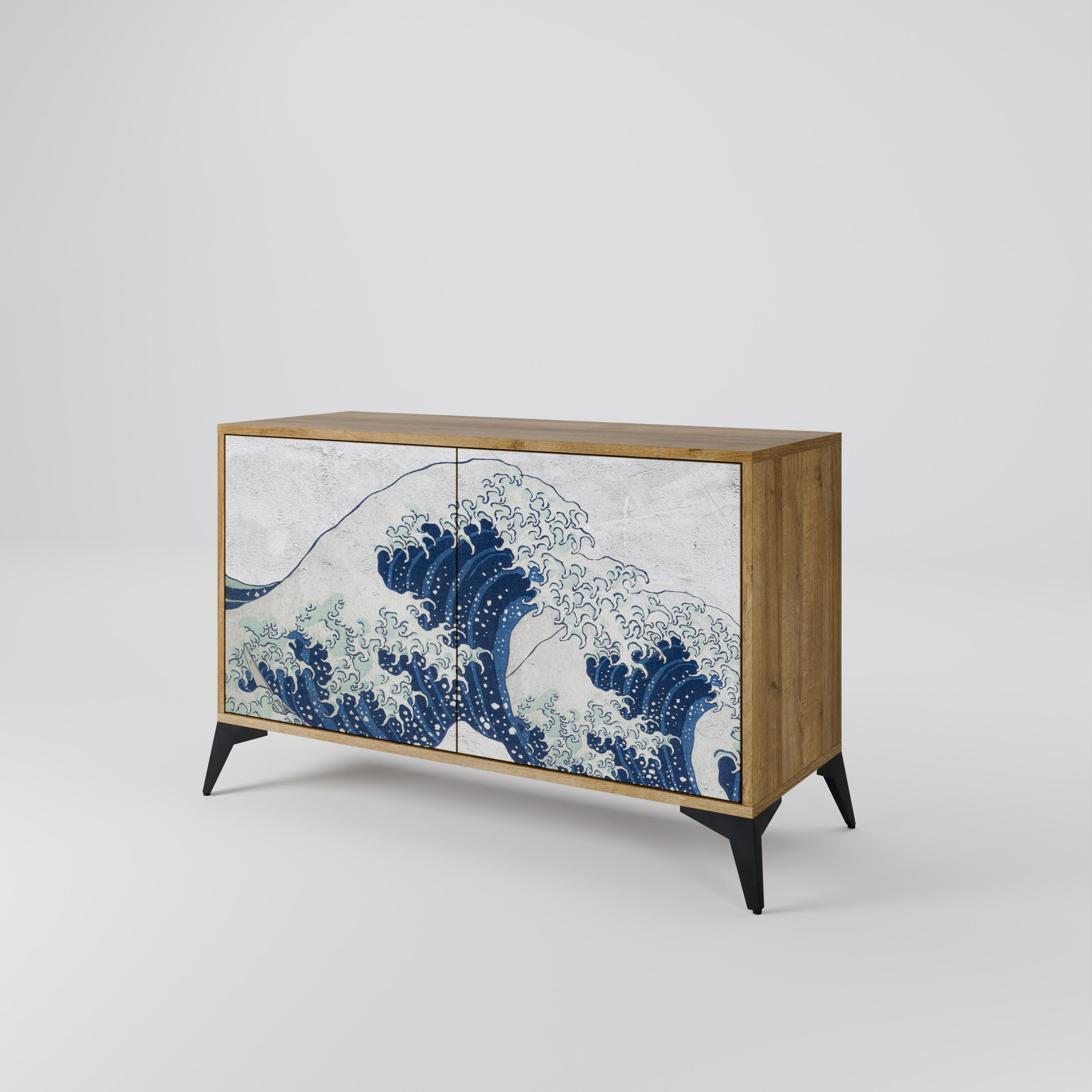 THE GREAT WAVE AT KANAGAWA 2-Door Sideboard