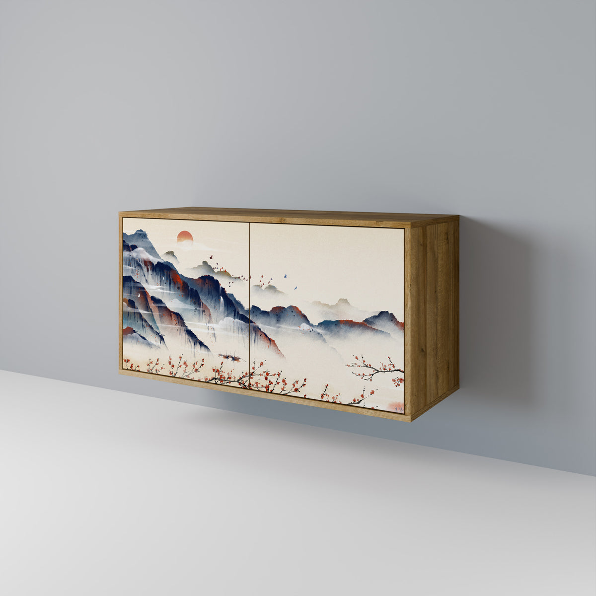 JAPANESE LANDSCAPE Dvoudveřová komoda