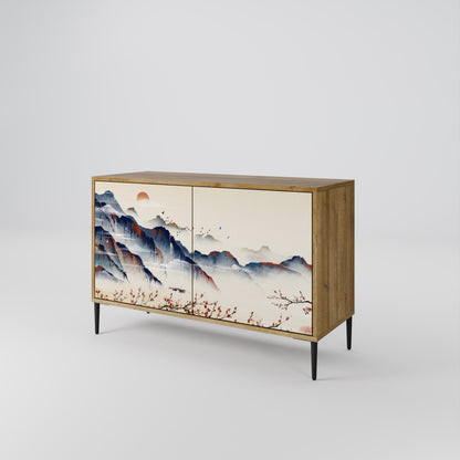 JAPANESE LANDSCAPE Dvoudveřová komoda