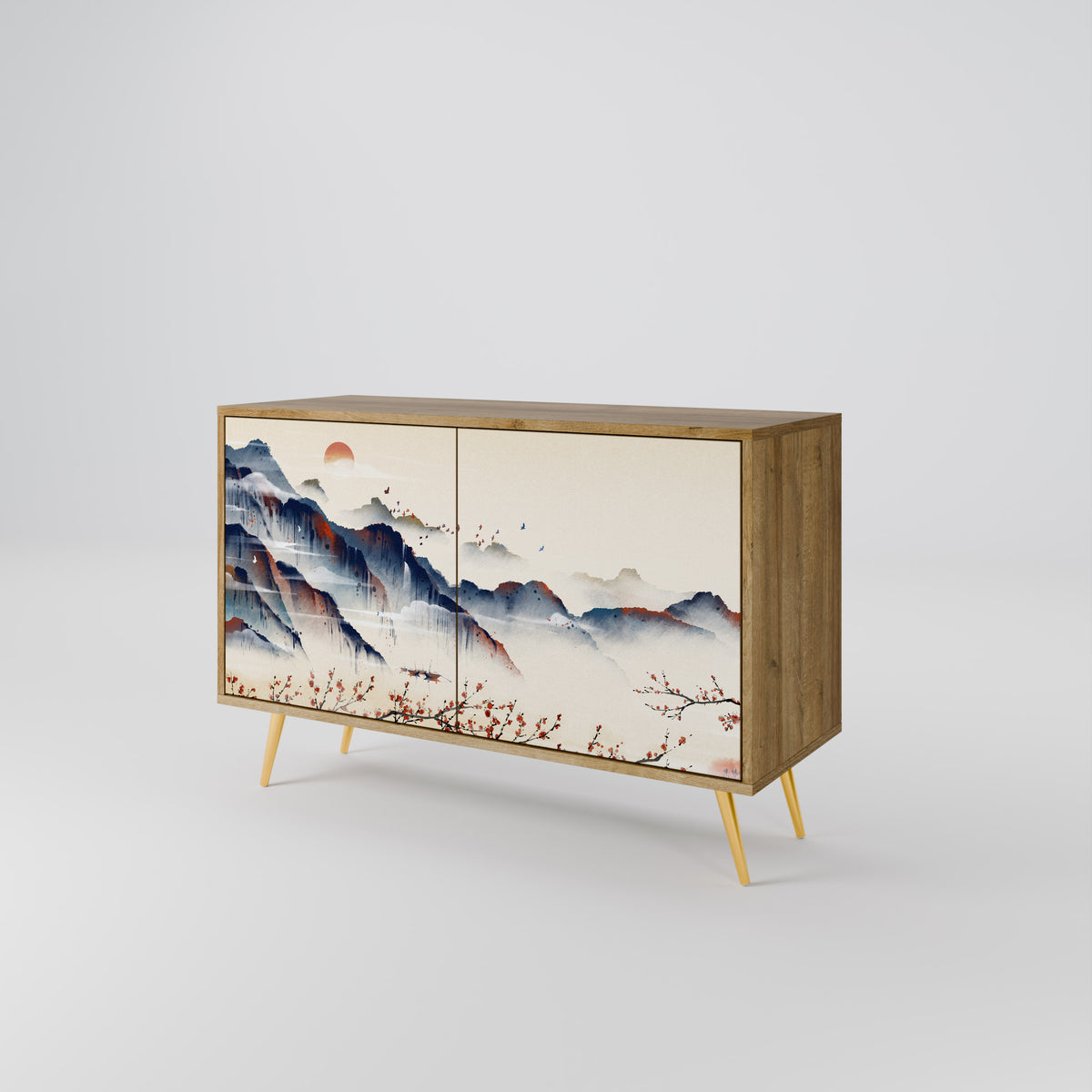 JAPANESE LANDSCAPE Dvoudveřová komoda