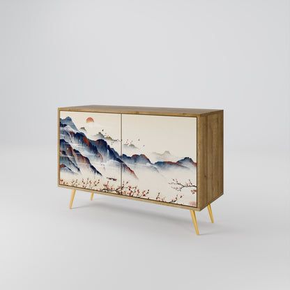 JAPANESE LANDSCAPE Dvoudveřová komoda