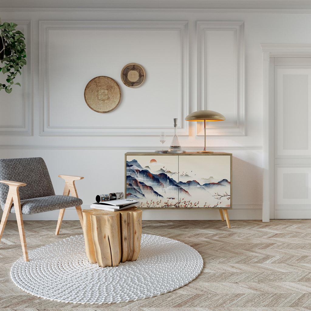 JAPANESE LANDSCAPE 2-Door Sideboard