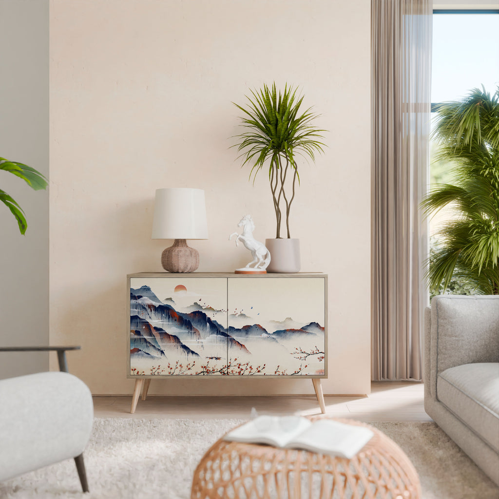 JAPANESE LANDSCAPE 2-Door Sideboard