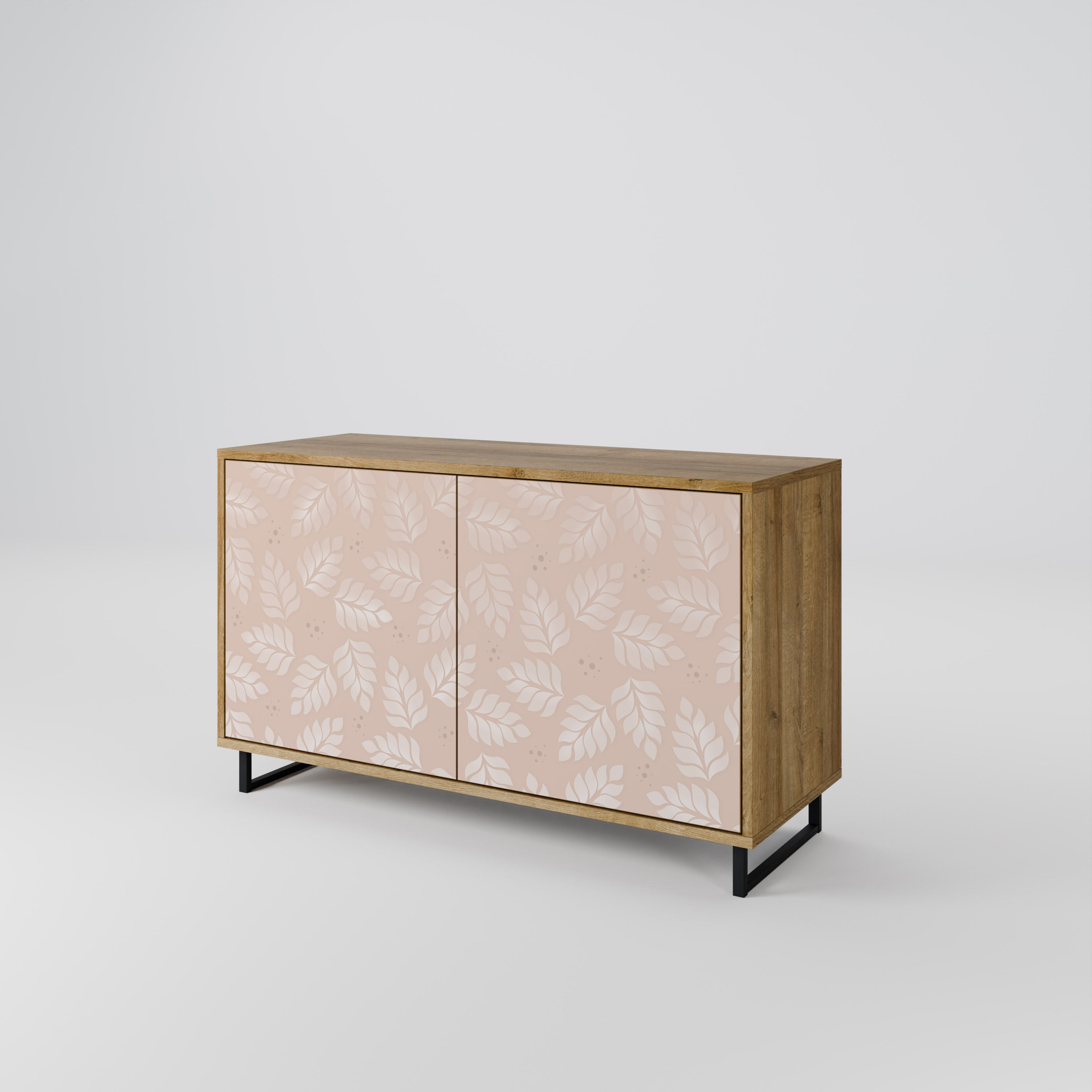 LEAVES ON BEIGE 2-Door Sideboard