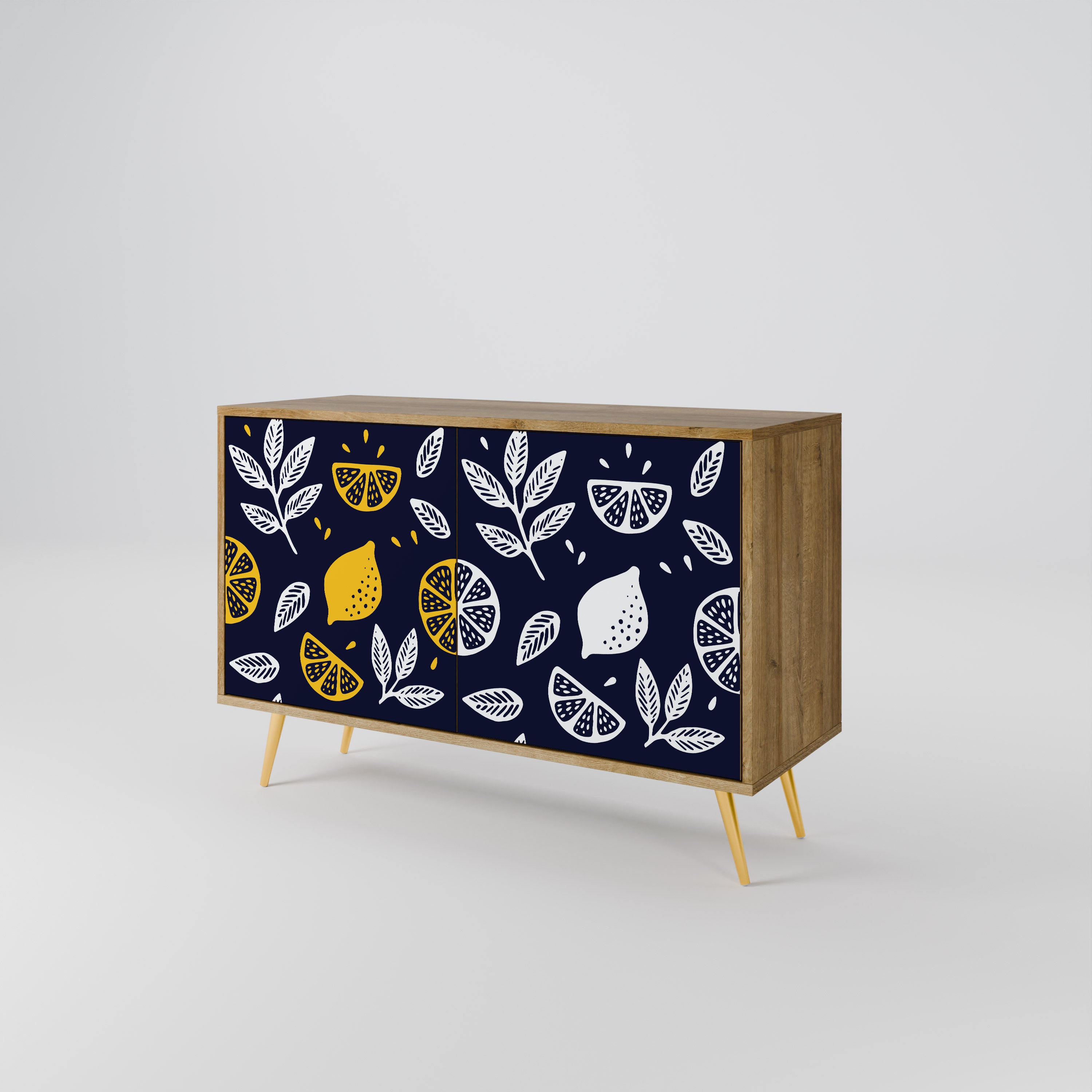 CITRUS BLACK AND WHITE 2-Door Sideboard