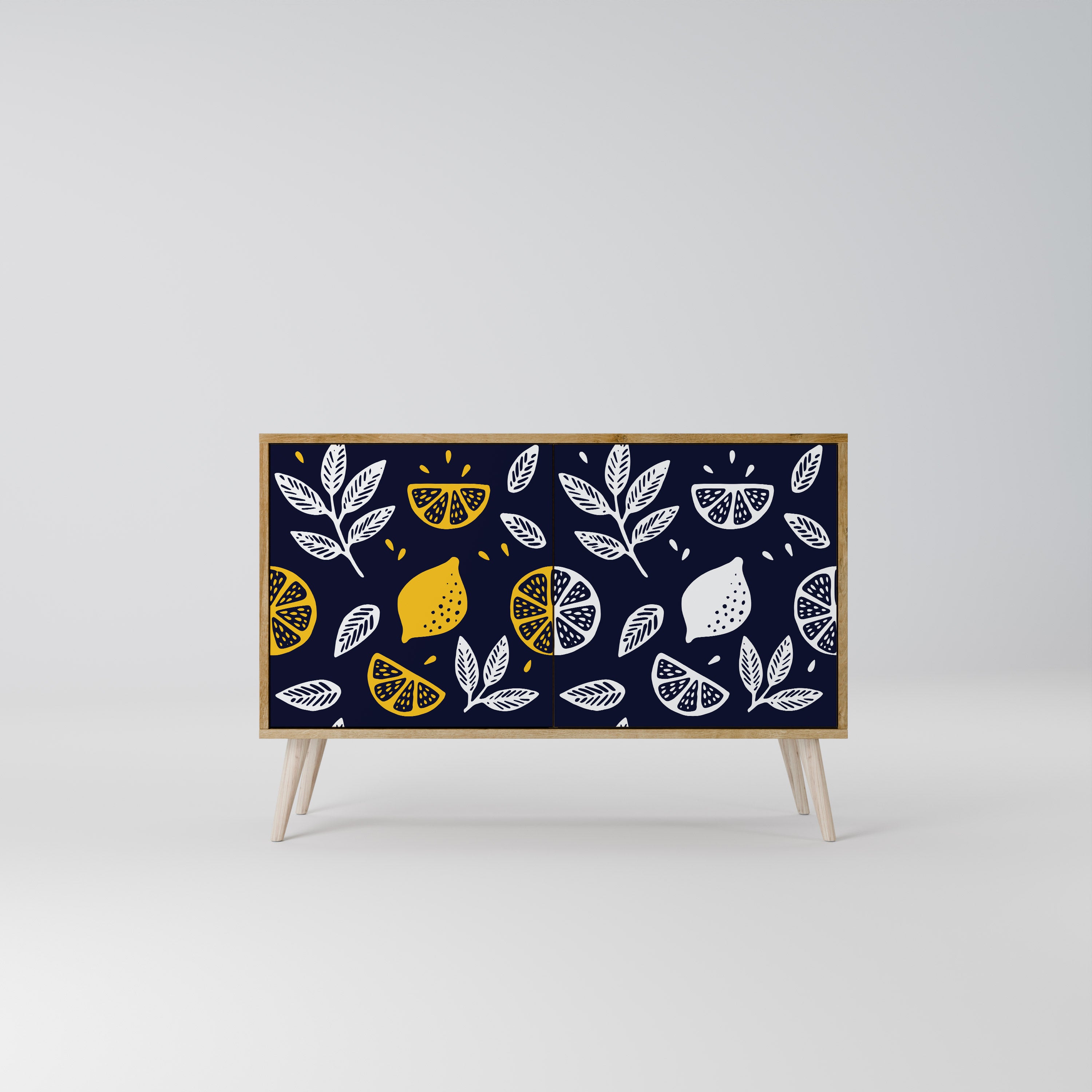 CITRUS BLACK AND WHITE 2-Door Sideboard