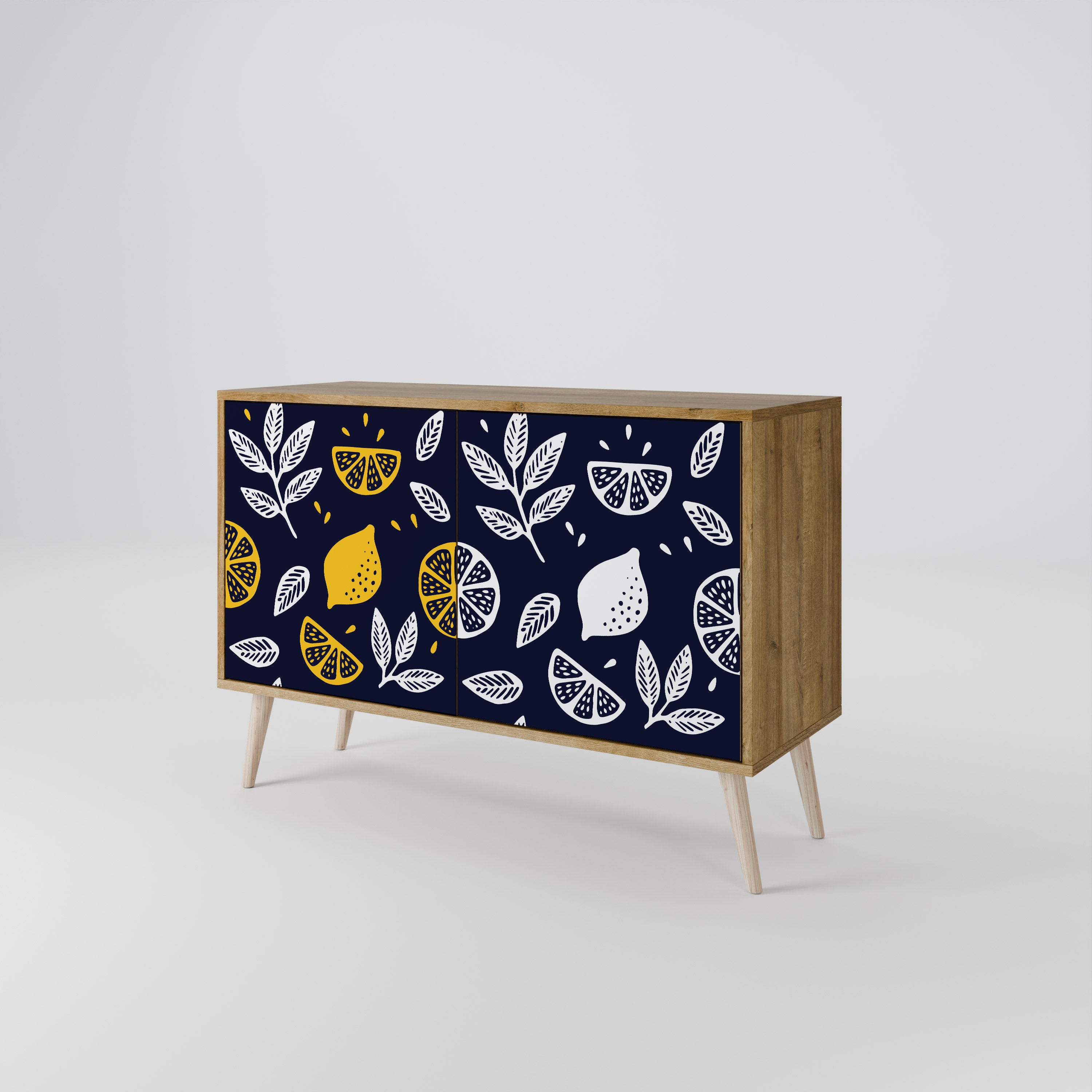 CITRUS BLACK AND WHITE 2-Door Sideboard