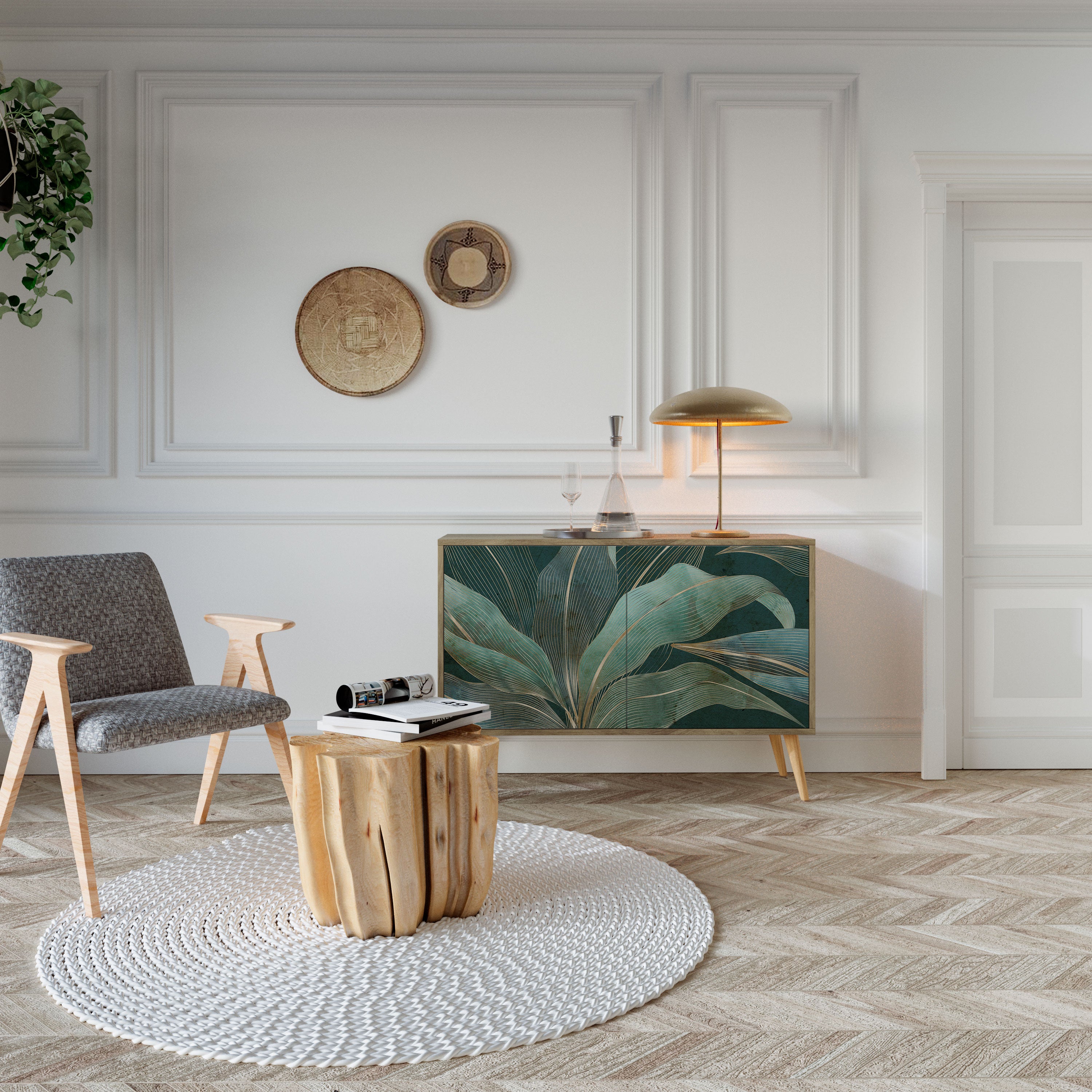 ROYAL GREEN 2-Door Sideboard