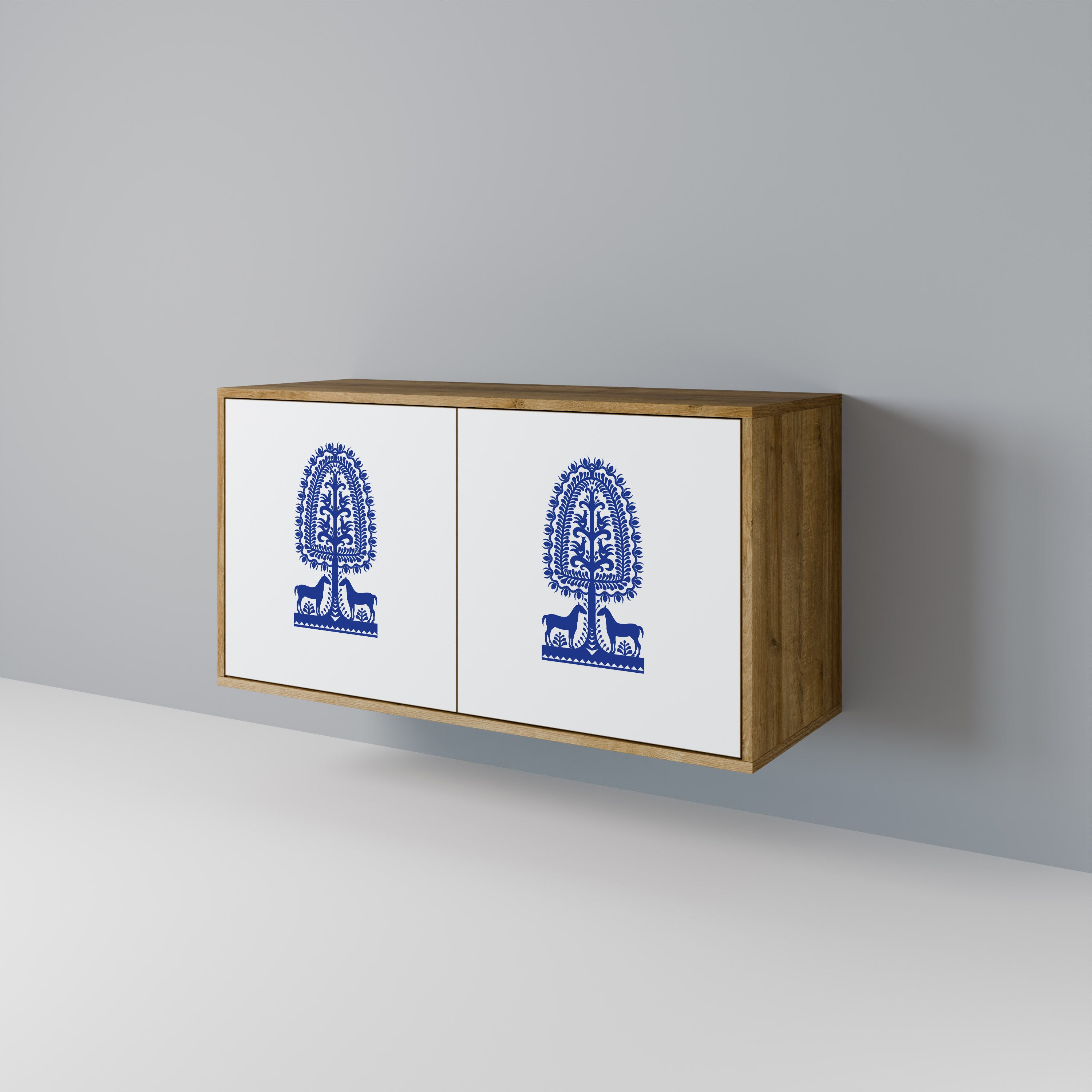 POLISH FOLK ART 2-Door Sideboard