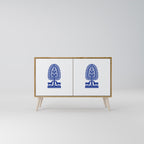 POLISH FOLK ART 2-Door Sideboard