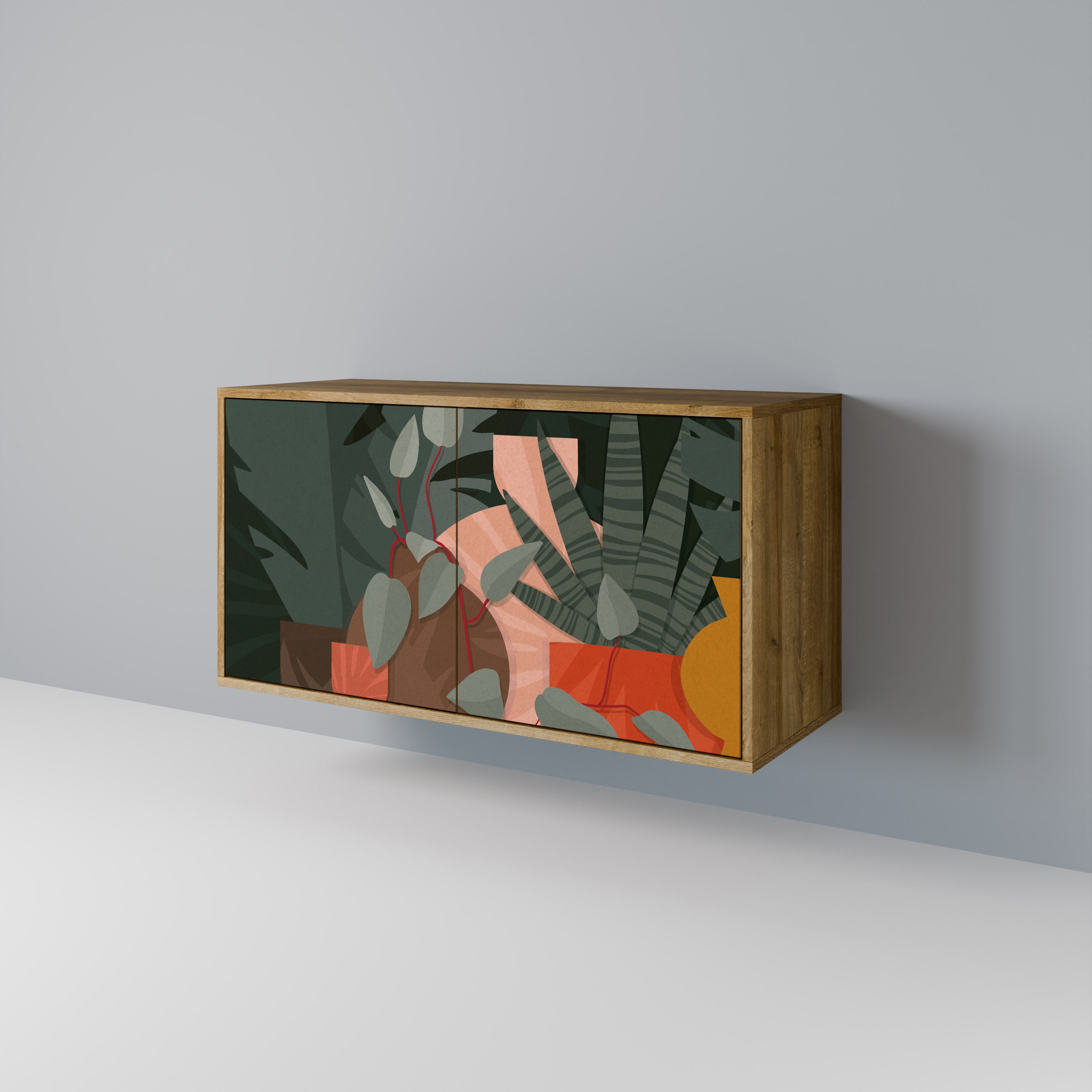 TROPICAL COMPOSITION 2-Door Sideboard