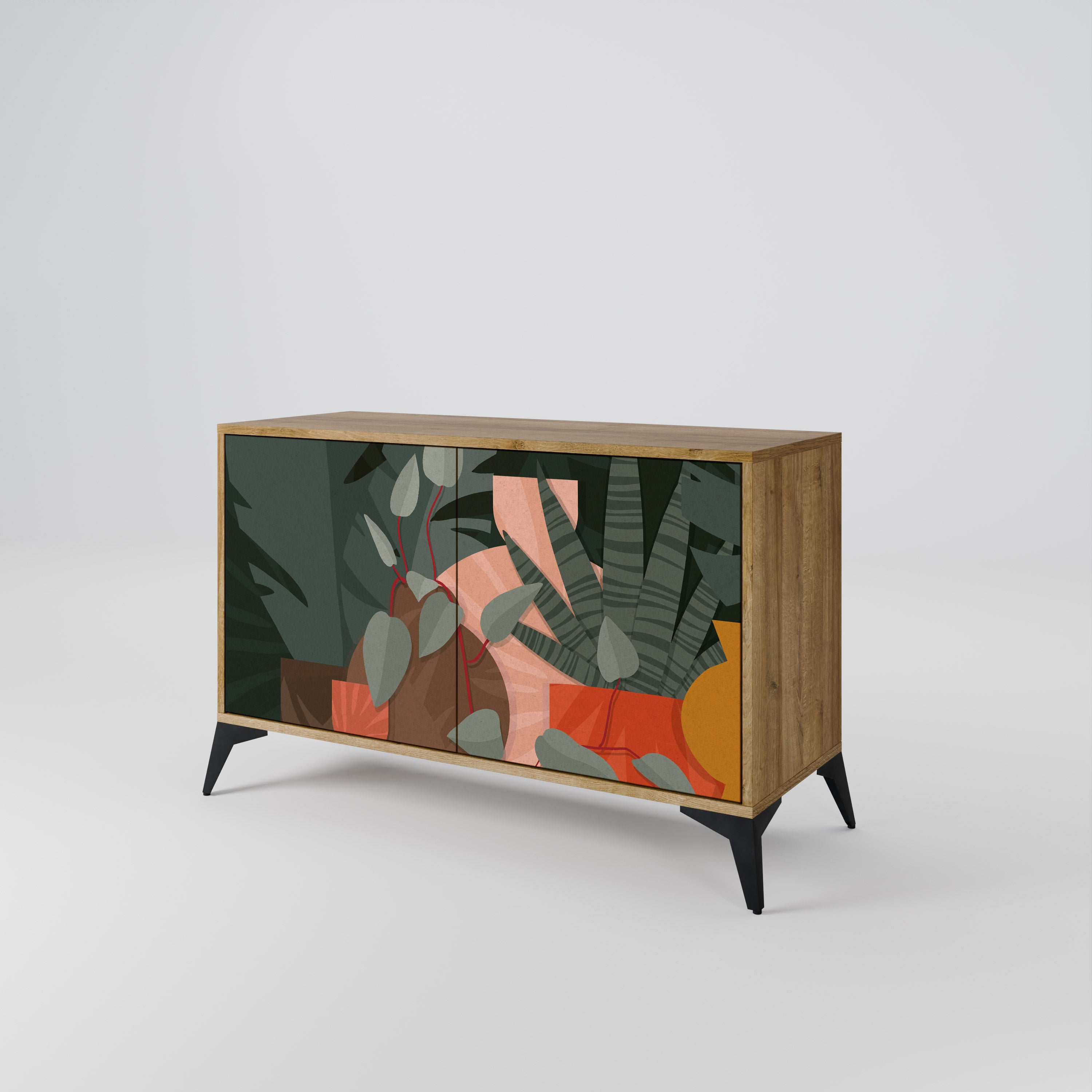 TROPICAL COMPOSITION 2-Door Sideboard