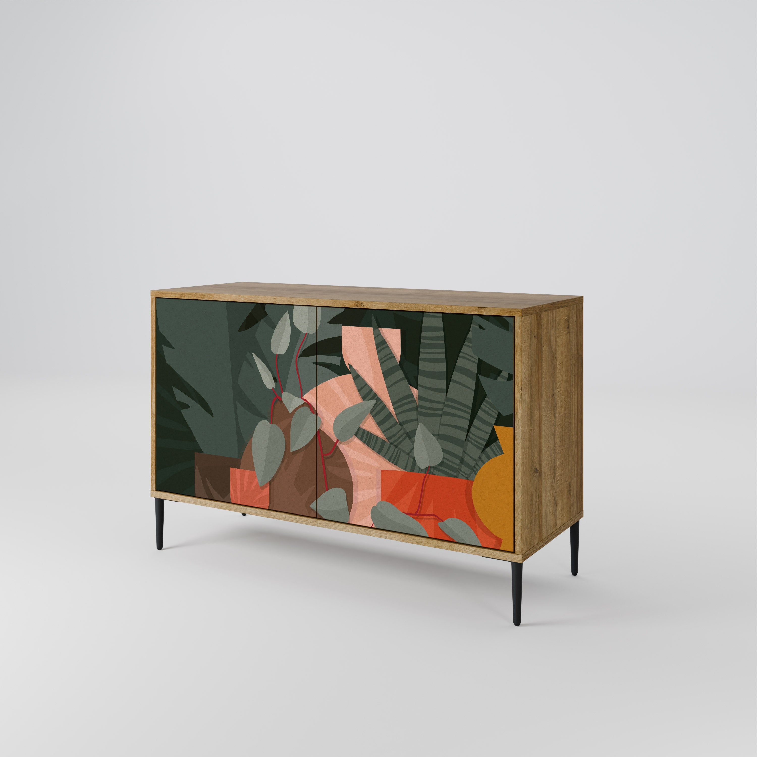 TROPICAL COMPOSITION 2-Door Sideboard