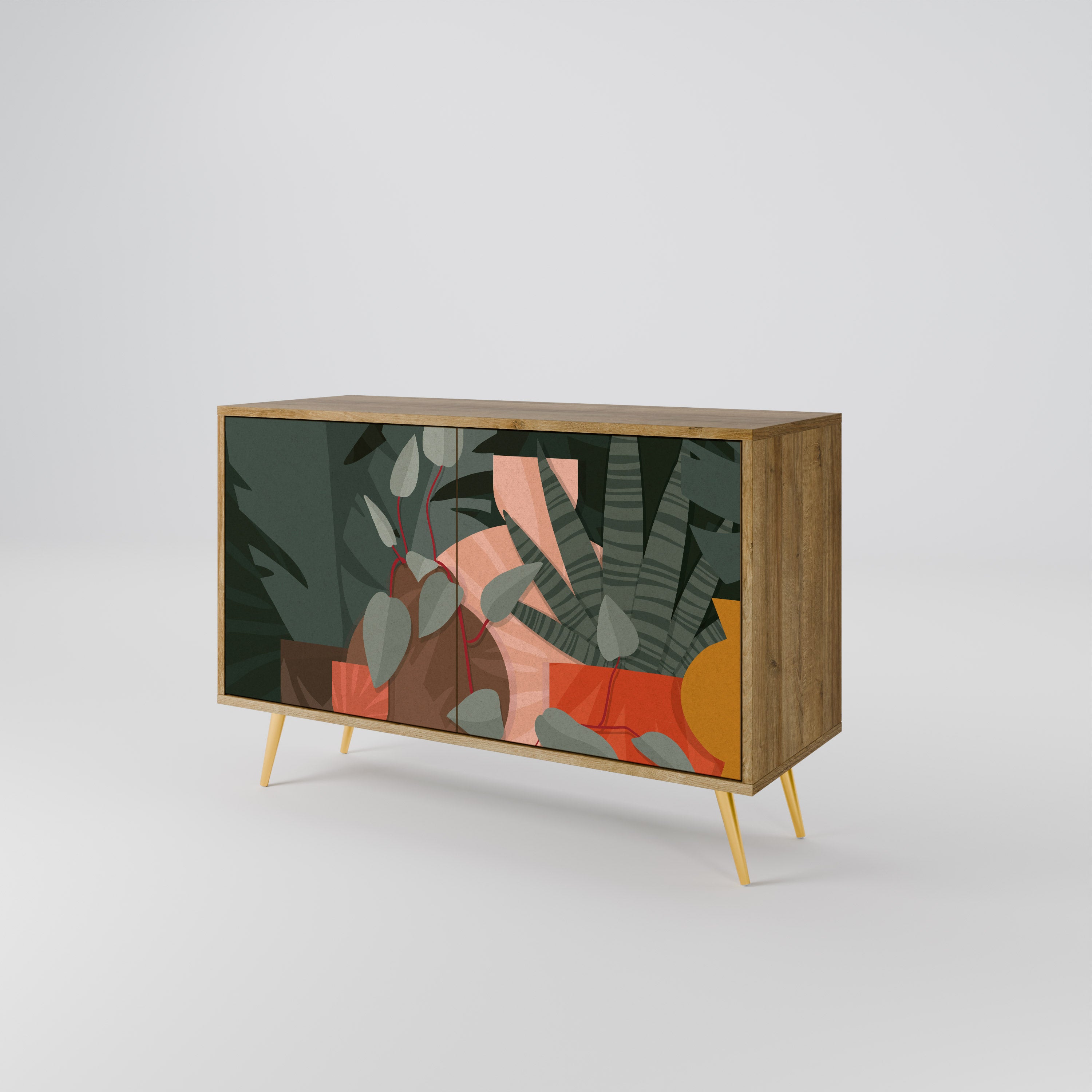 TROPICAL COMPOSITION 2-Door Sideboard