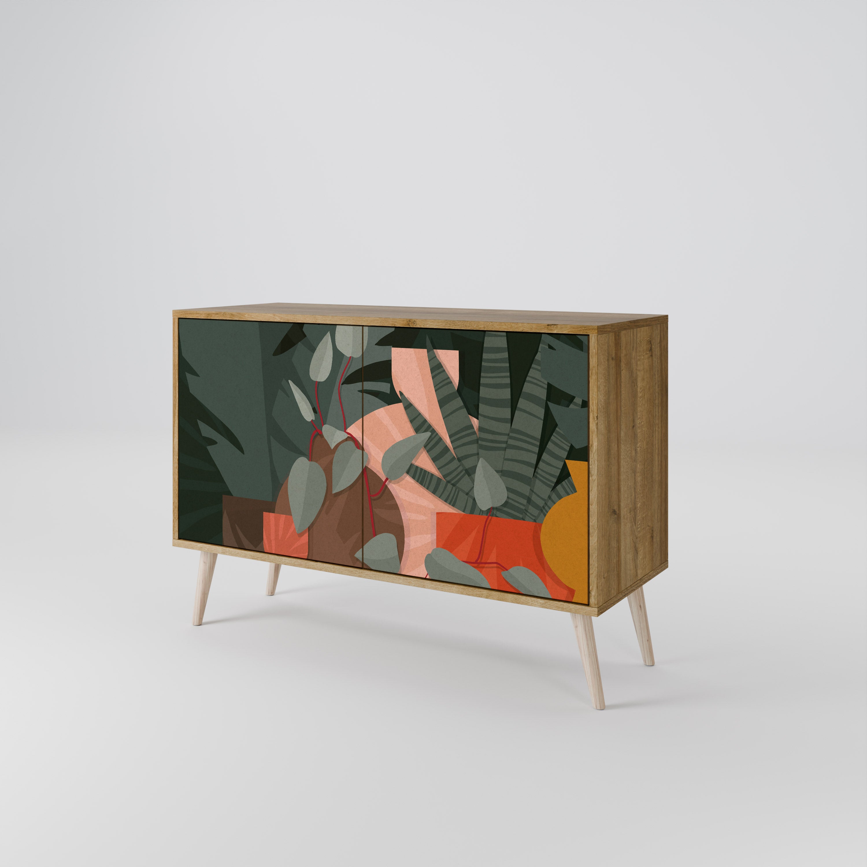 TROPICAL COMPOSITION 2-Door Sideboard