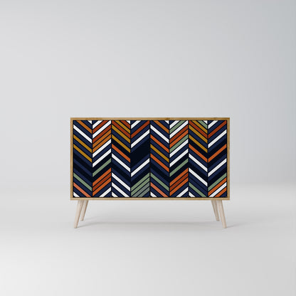 VIBRANT PATCHWORK Dvoudveřová komoda
