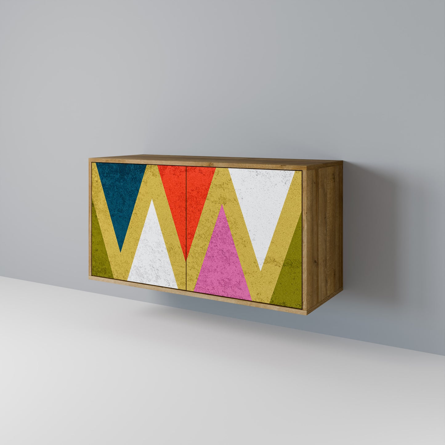 COLORFUL TRIANGLES Dvoudveřová komoda