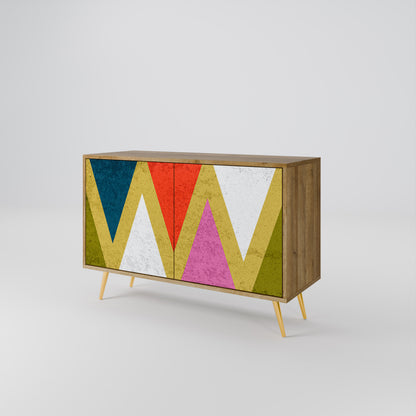 COLORFUL TRIANGLES Dvoudveřová komoda