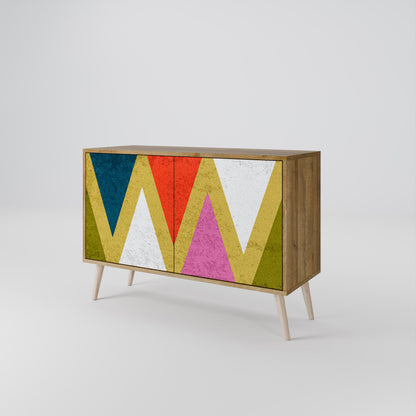 COLORFUL TRIANGLES Dvoudveřová komoda
