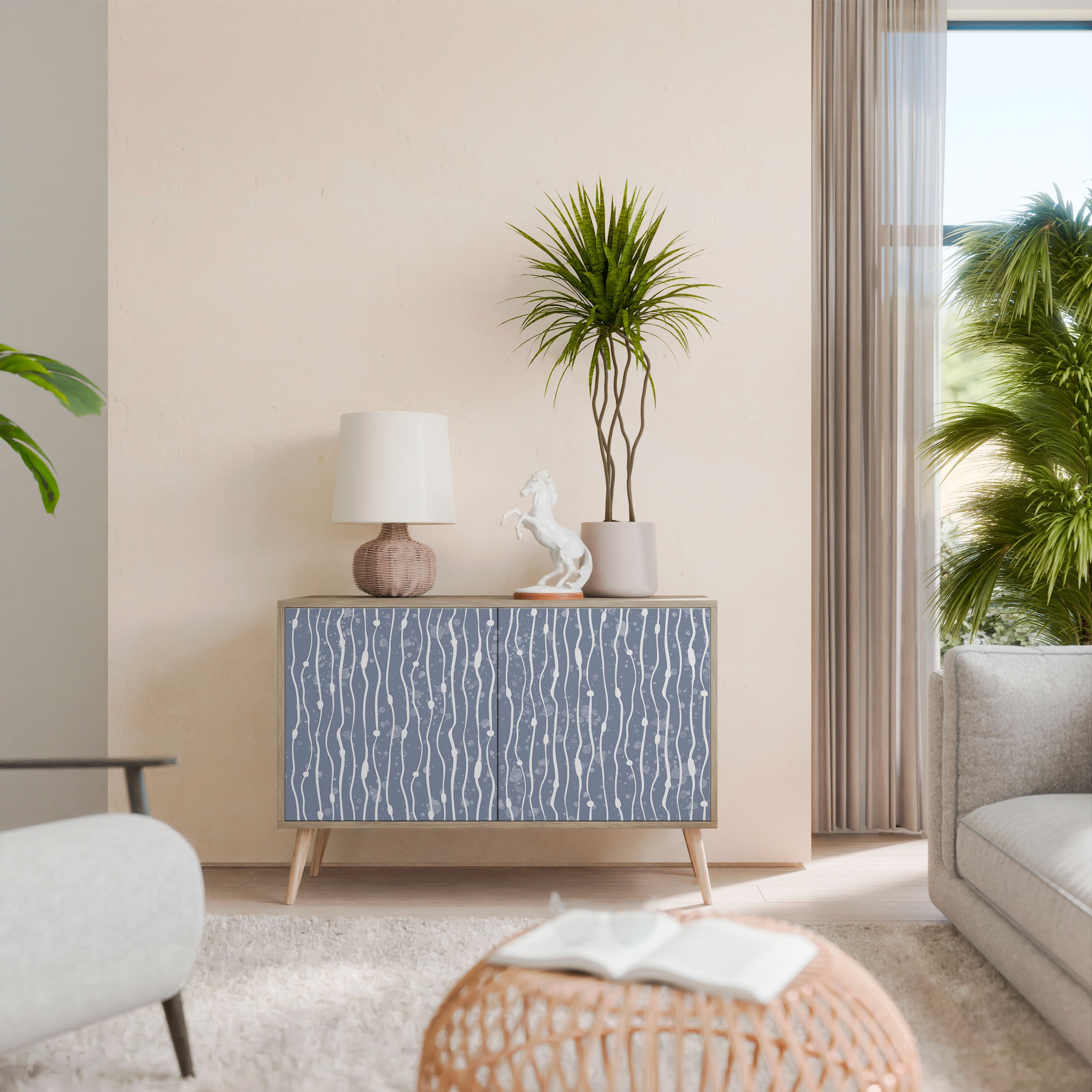 GRAPHITE RAIN 2-Door Sideboard