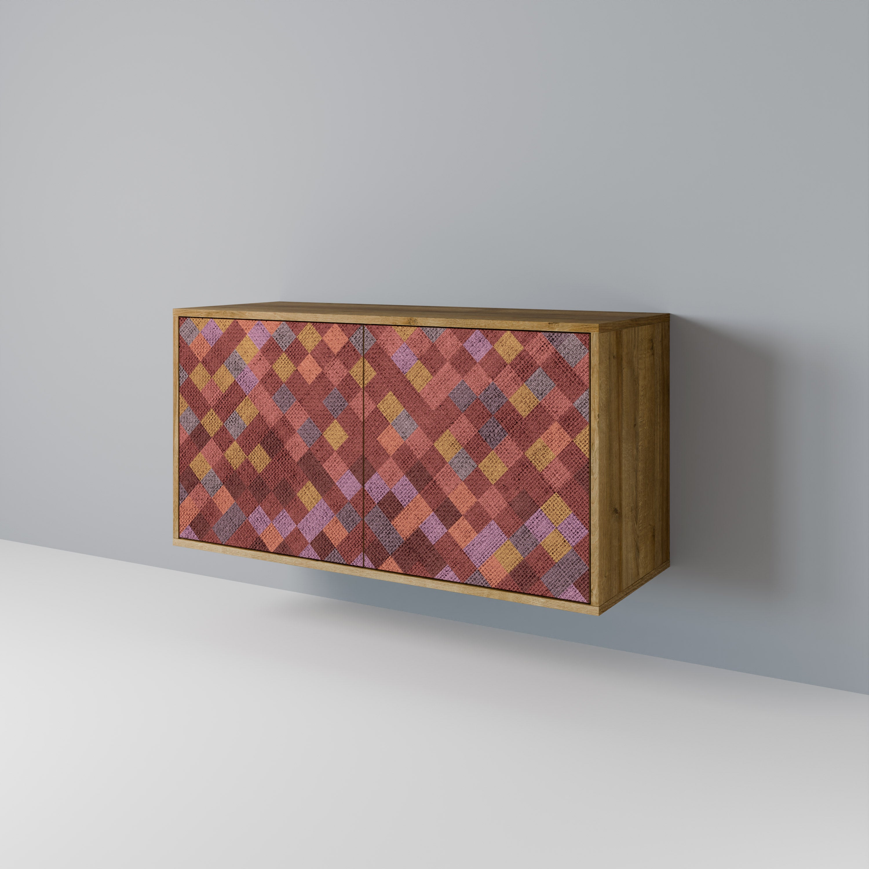 PAINTED SQUARES 2-Door Sideboard