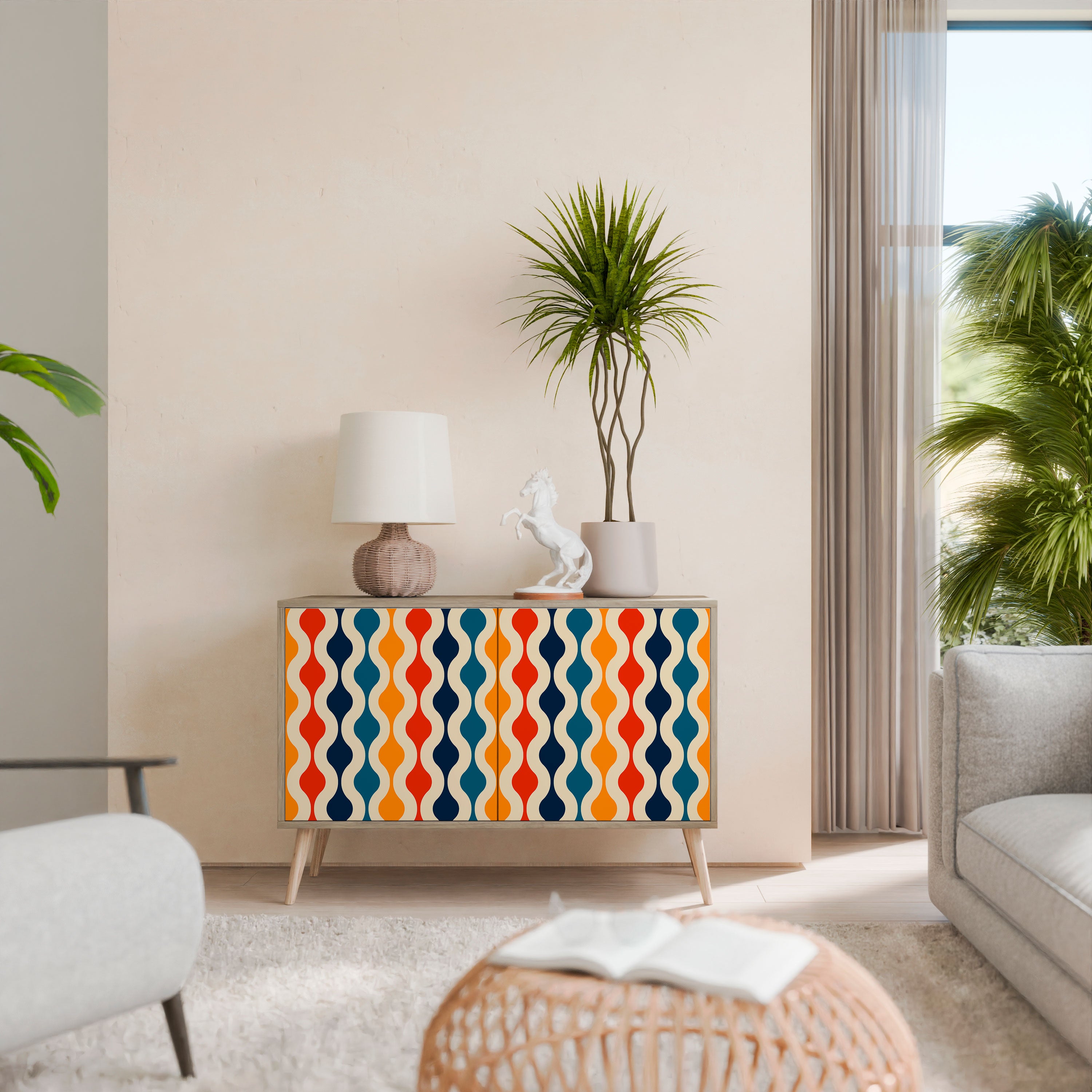 COLORFUL NOSTALGIA 2-Door Sideboard