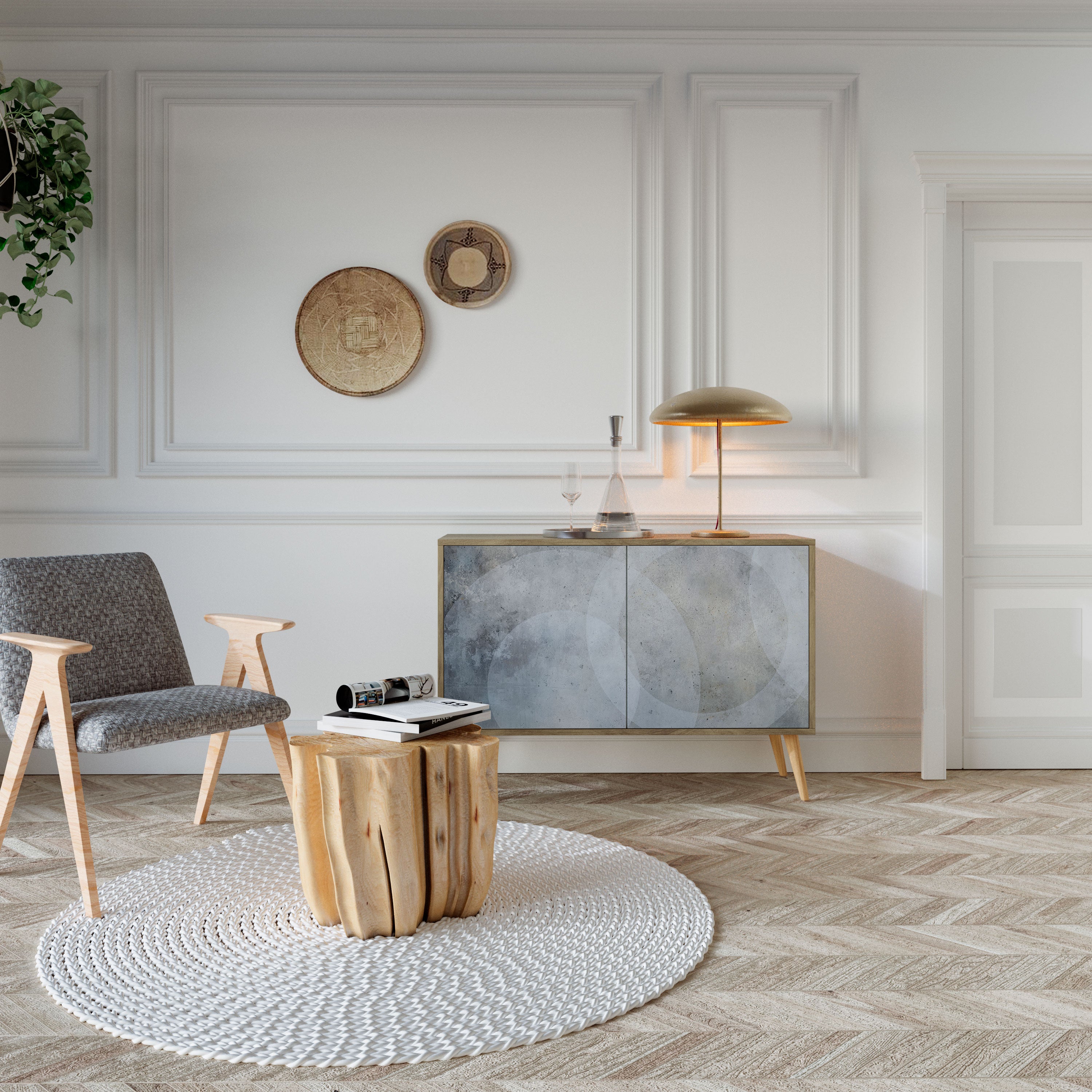 MUTED ARC 2-Door Sideboard