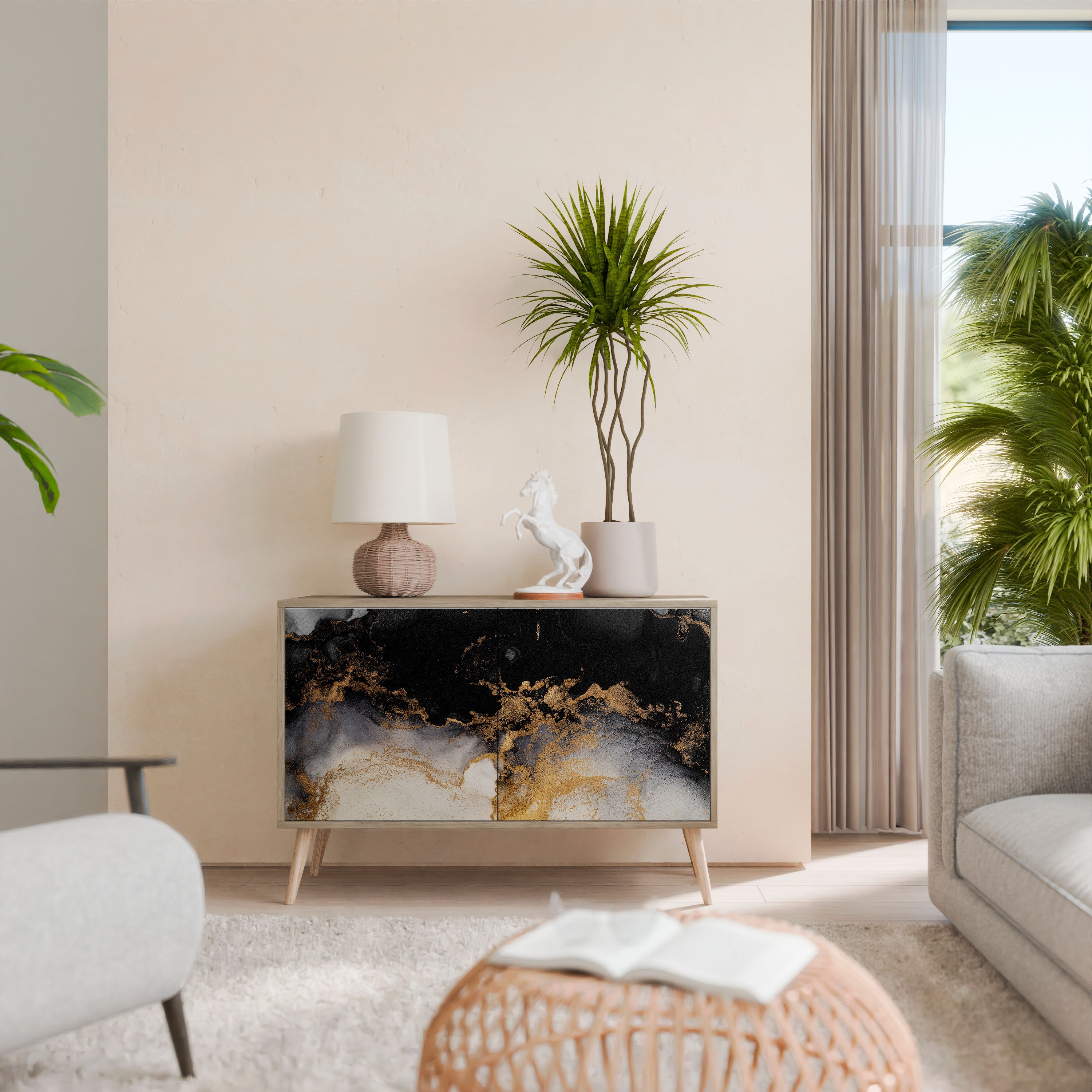 MARBLE OF TOMMORROW 2-Door Sideboard