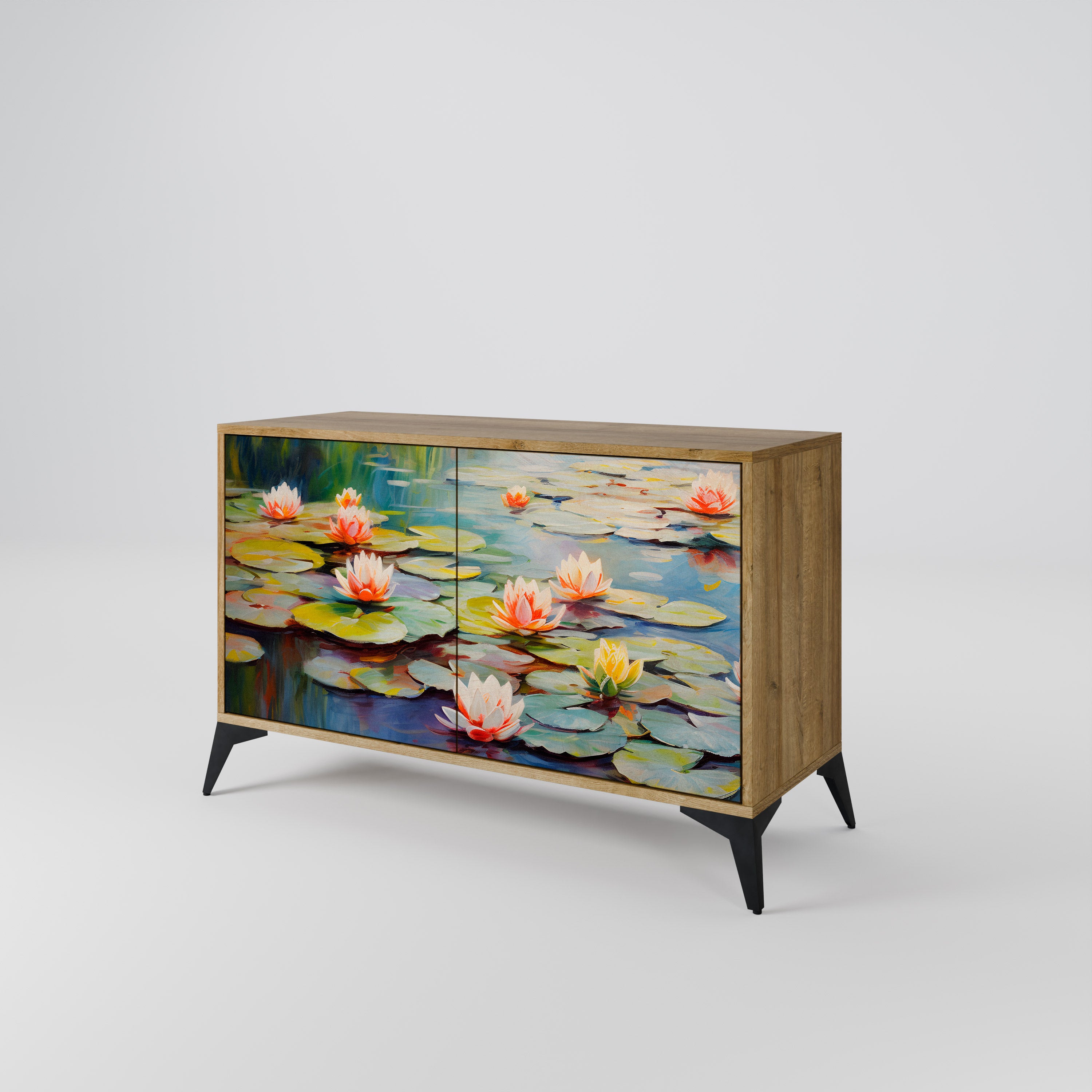 BLOOMING WATERS 2-Door Sideboard