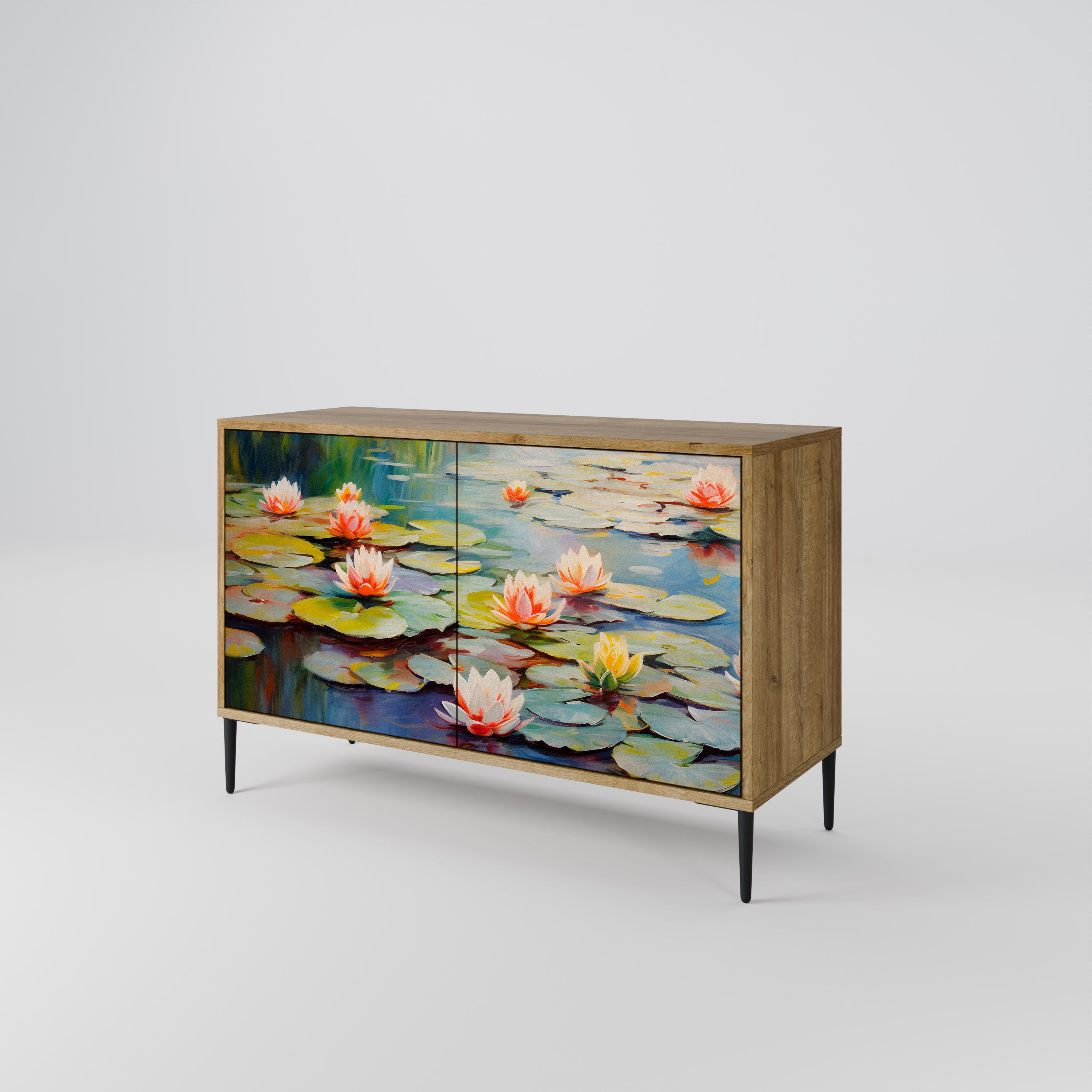 BLOOMING WATERS 2-Door Sideboard