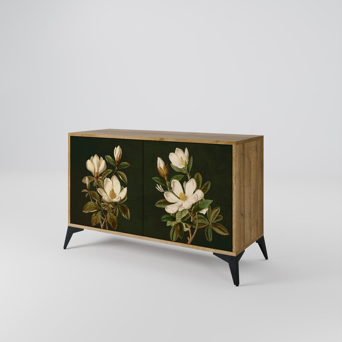 FLORAL NOIR Dvoudveřová komoda