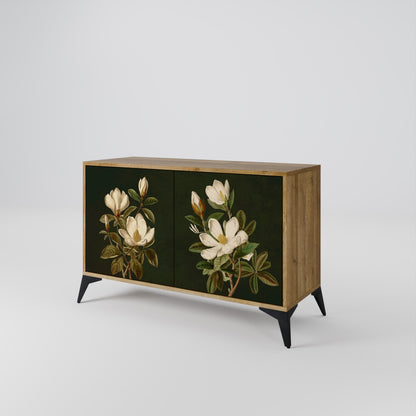 FLORAL NOIR Dvoudveřová komoda