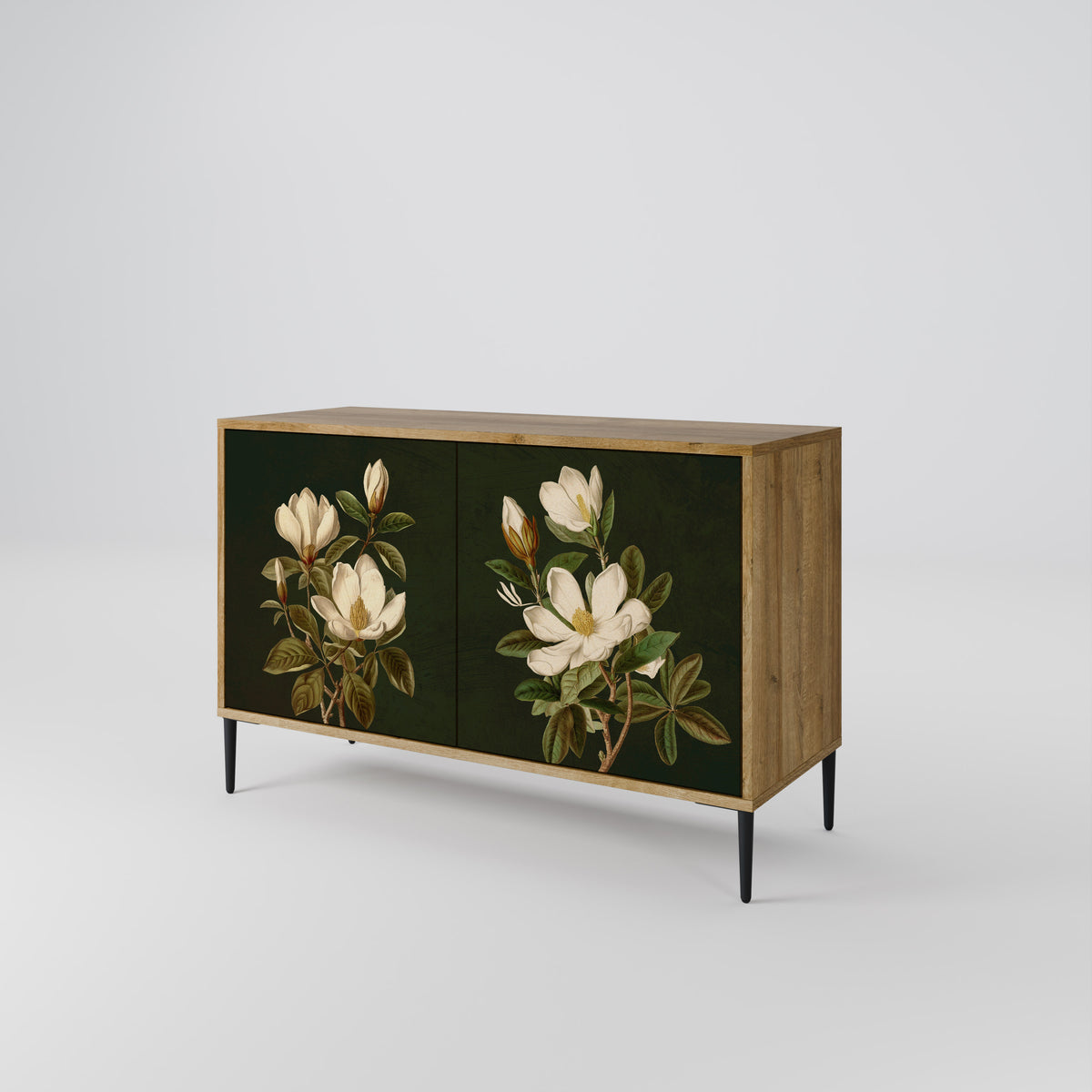 FLORAL NOIR Dvoudveřová komoda