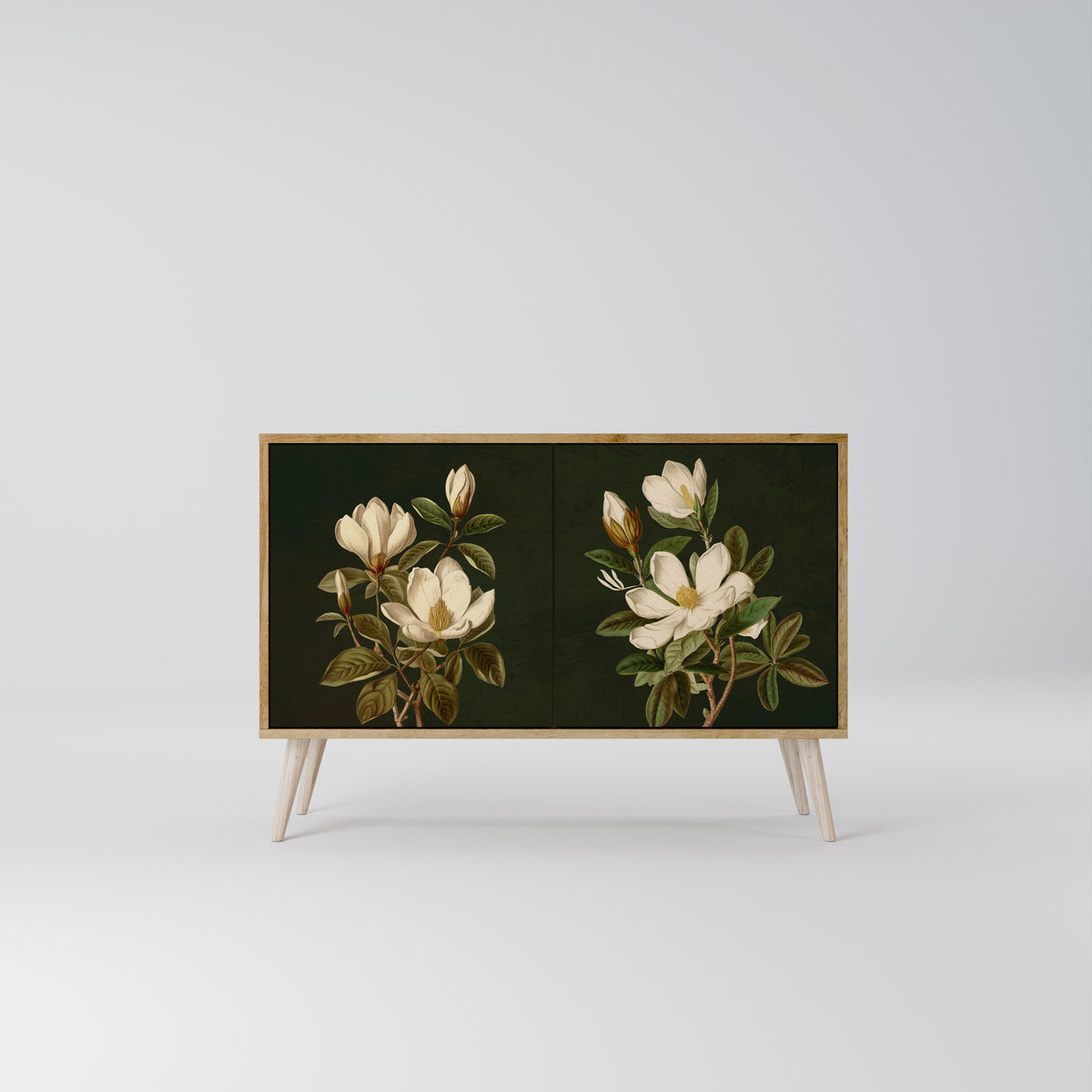 FLORAL NOIR Dvoudveřová komoda