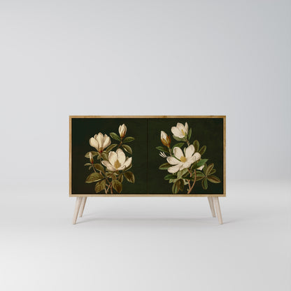 FLORAL NOIR Dvoudveřová komoda