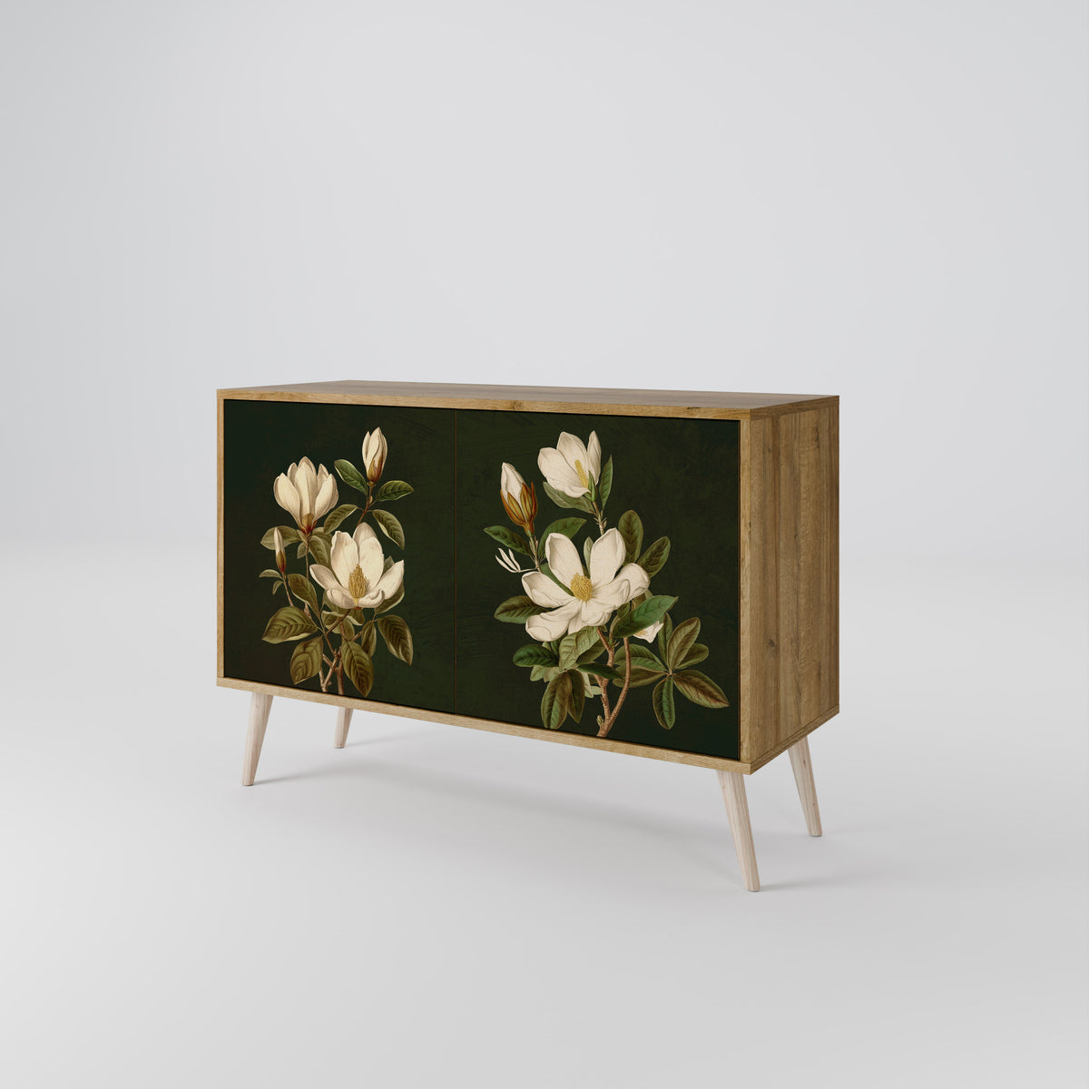 FLORAL NOIR Dvoudveřová komoda