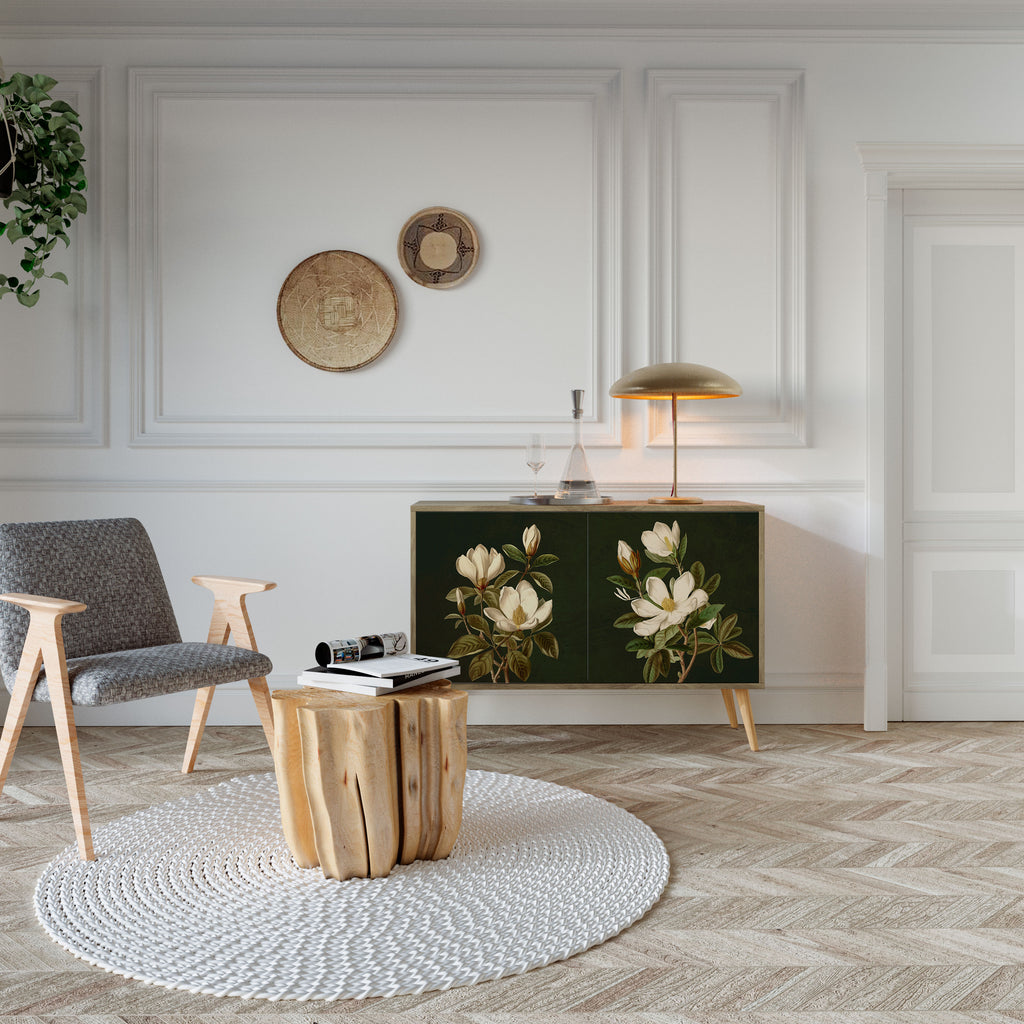 FLORAL NOIR Dvoudveřová komoda