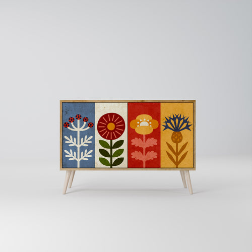 SCANDIC FLOWERET Dvoudveřová komoda