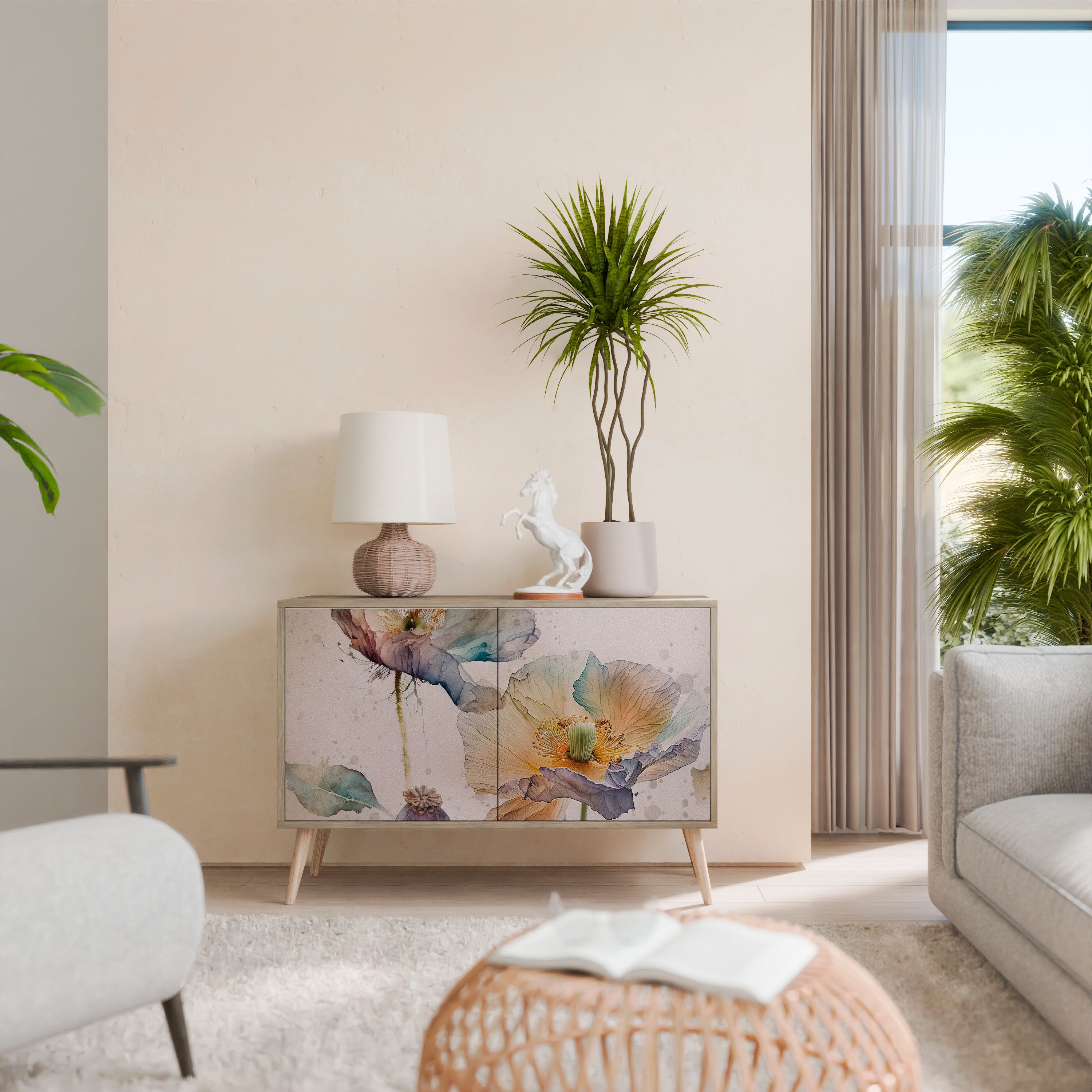 SOFTEN POPPY 2-Door Sideboard