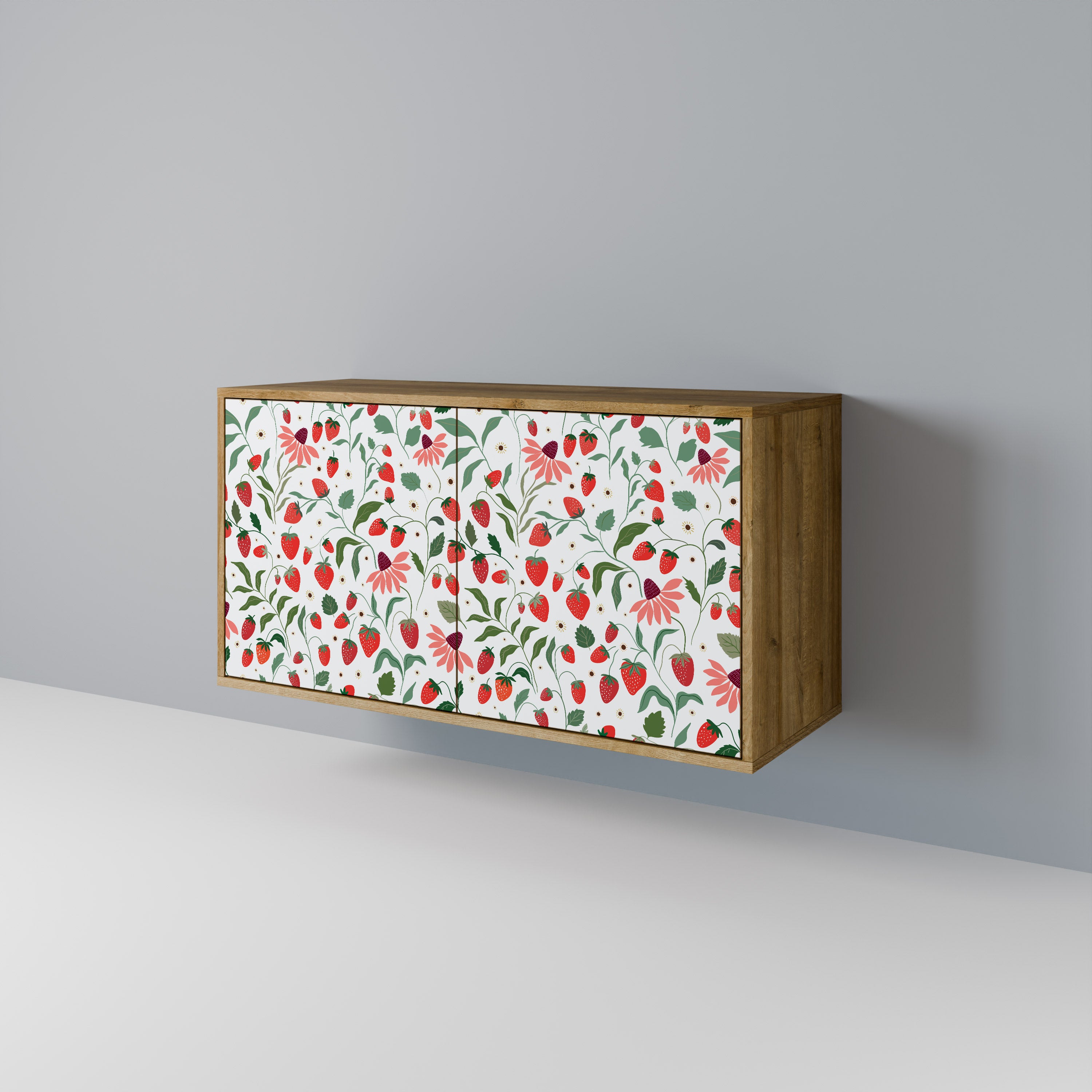 FLOWERS AND STRAWBERRIES 2-Door Sideboard