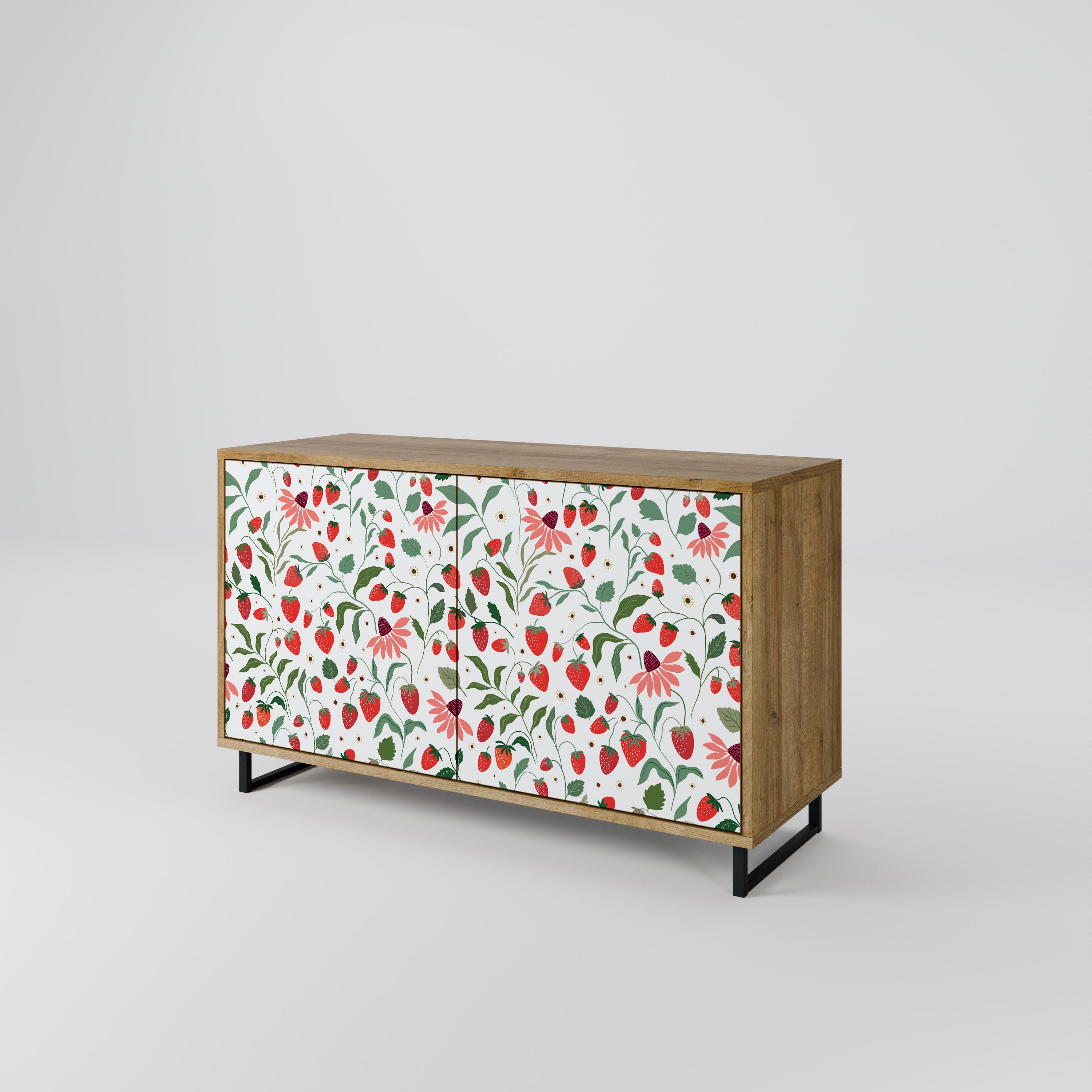 FLOWERS AND STRAWBERRIES 2-Door Sideboard