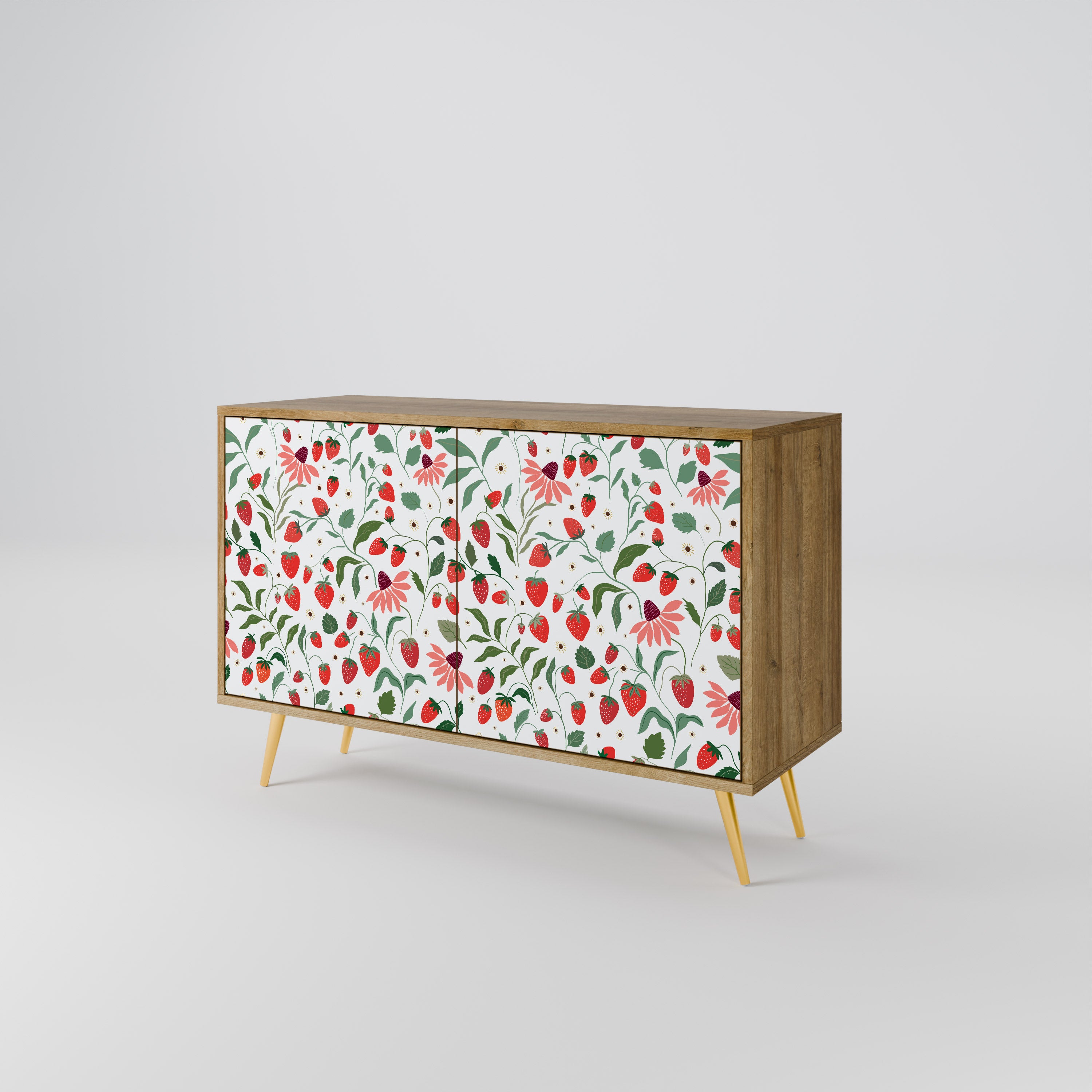 FLOWERS AND STRAWBERRIES 2-Door Sideboard