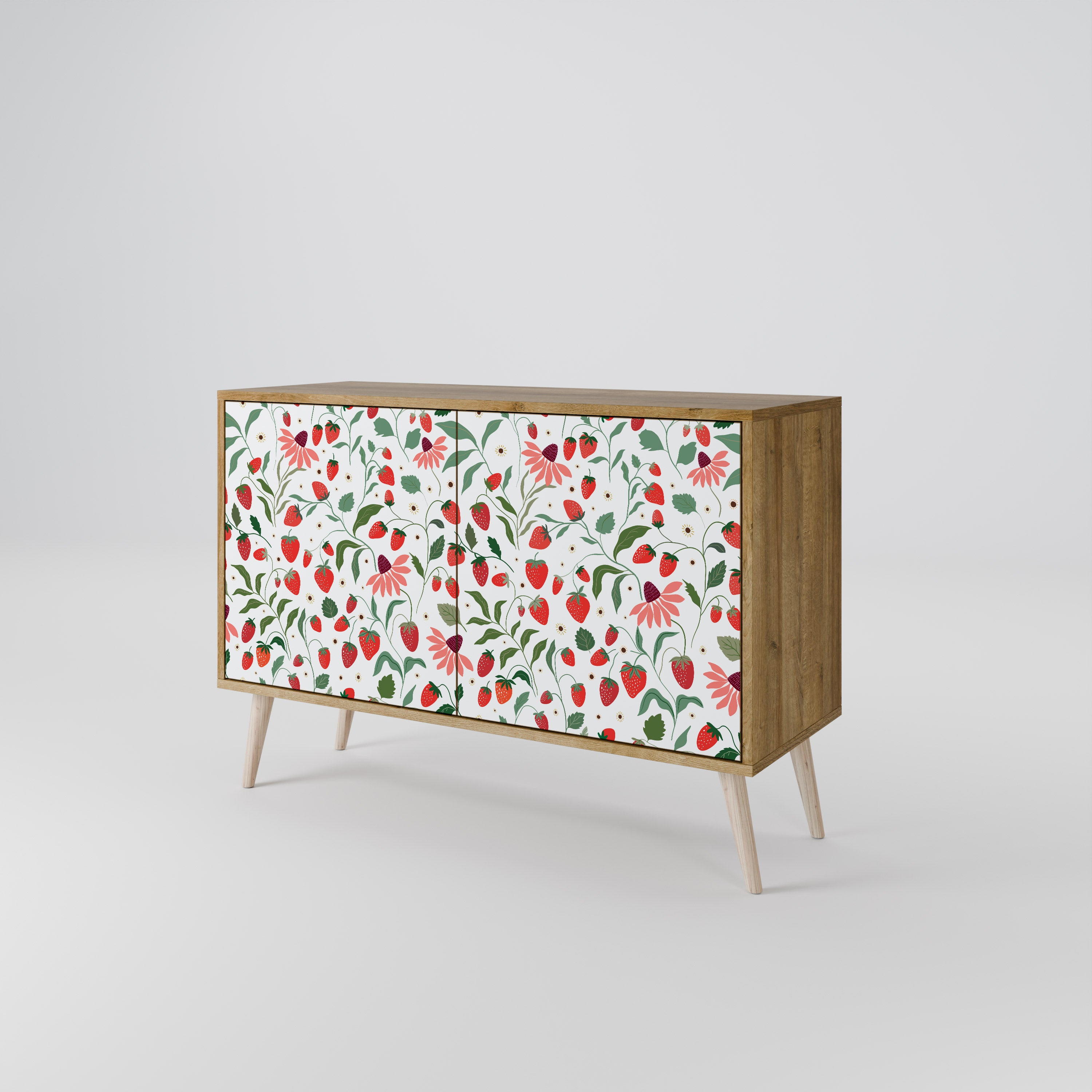 FLOWERS AND STRAWBERRIES 2-Door Sideboard