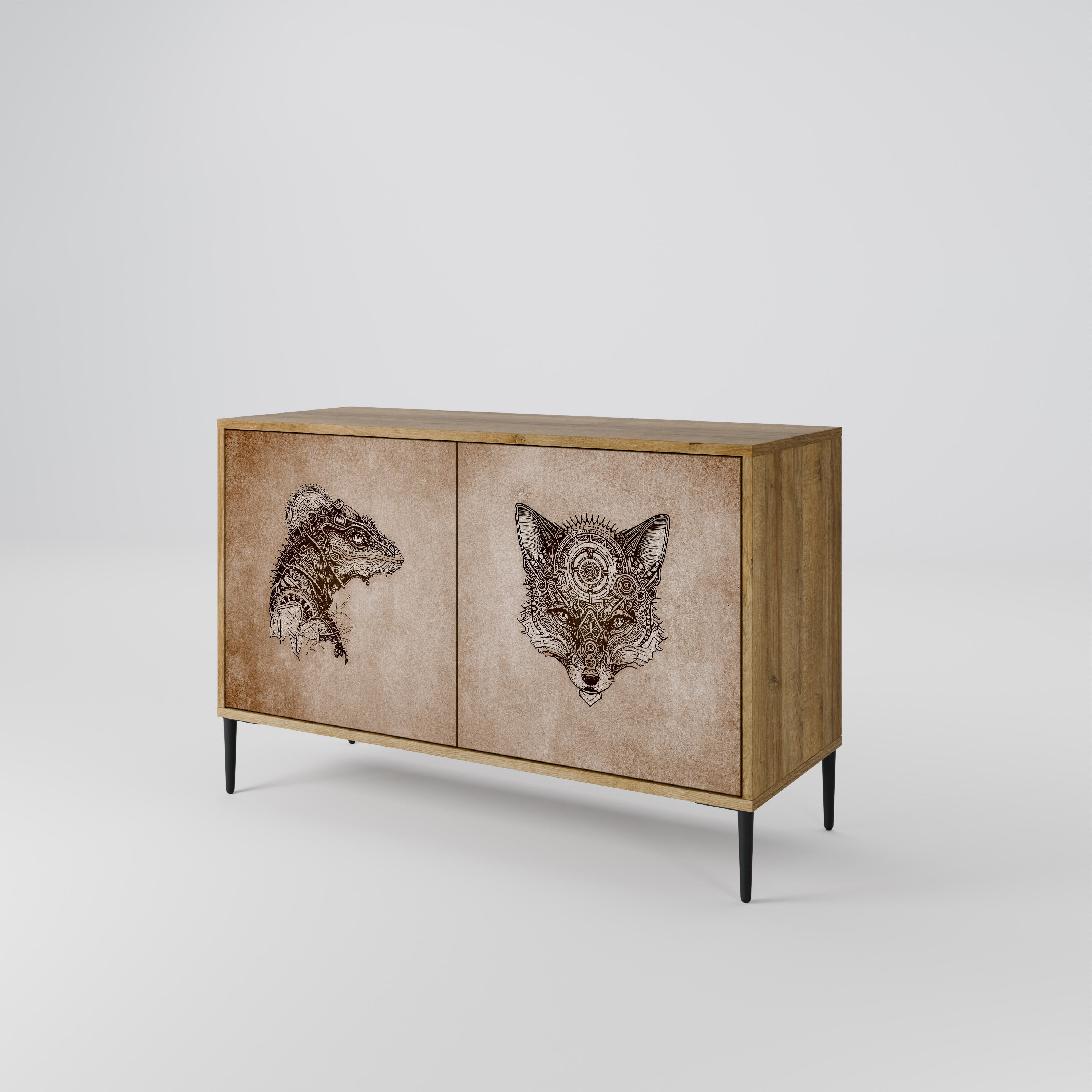 STEAMPUNK CLAN 2-Door Sideboard